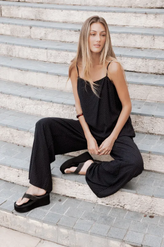 Lexi Top - Black Polkadot made by Petal & Pup