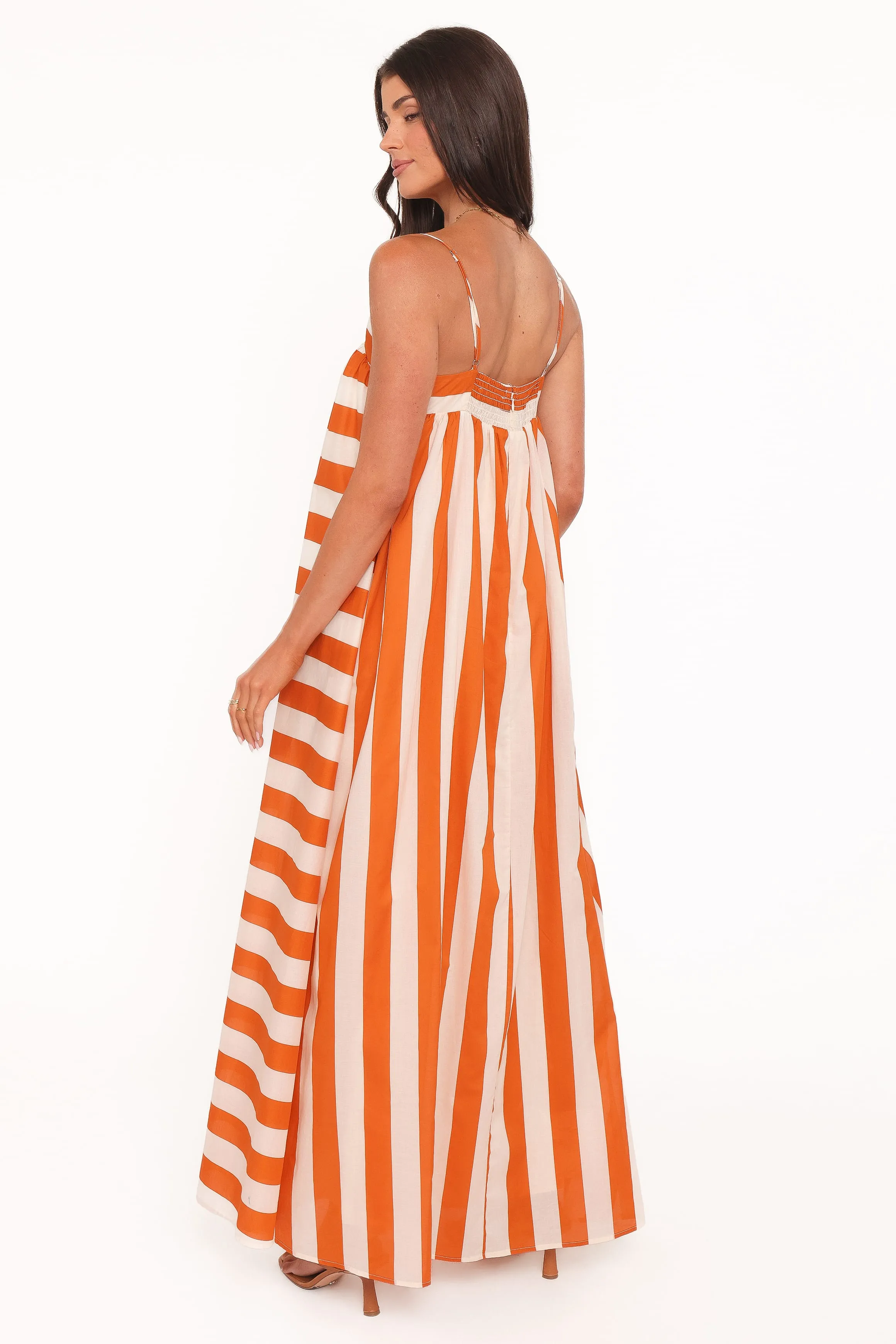 Yanika Maxi Dress - Orange/White Stripe sold by Petal & Pup product image thumbnail 5