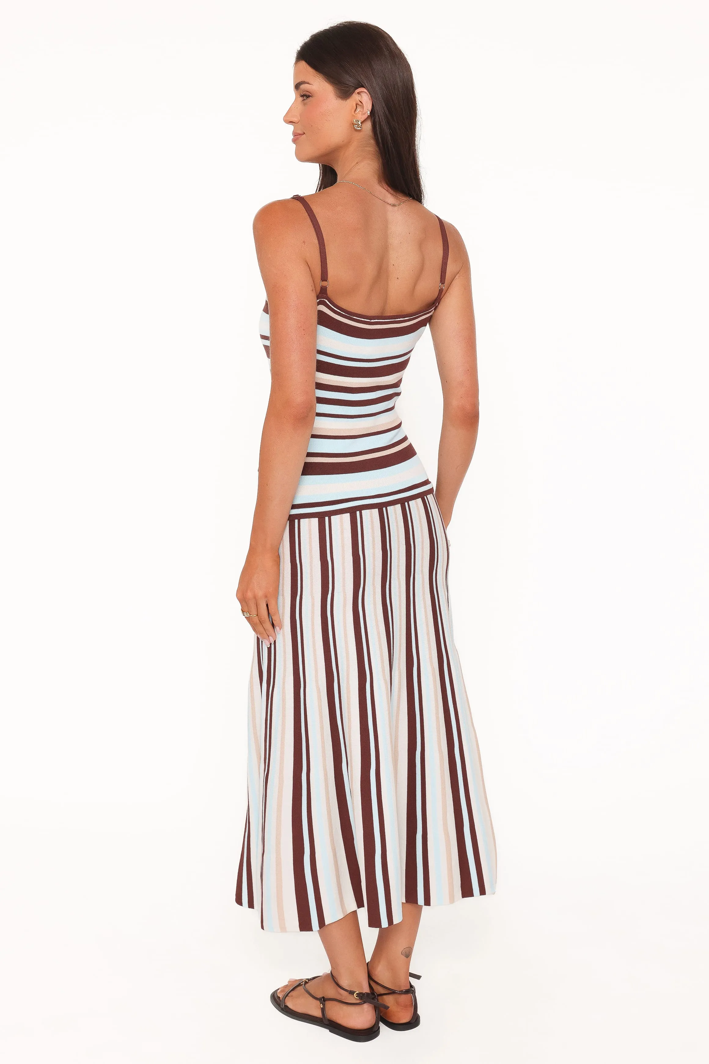 Karlin Maxi Dress - Blue Stripe sold by Petal & Pup product image thumbnail 5