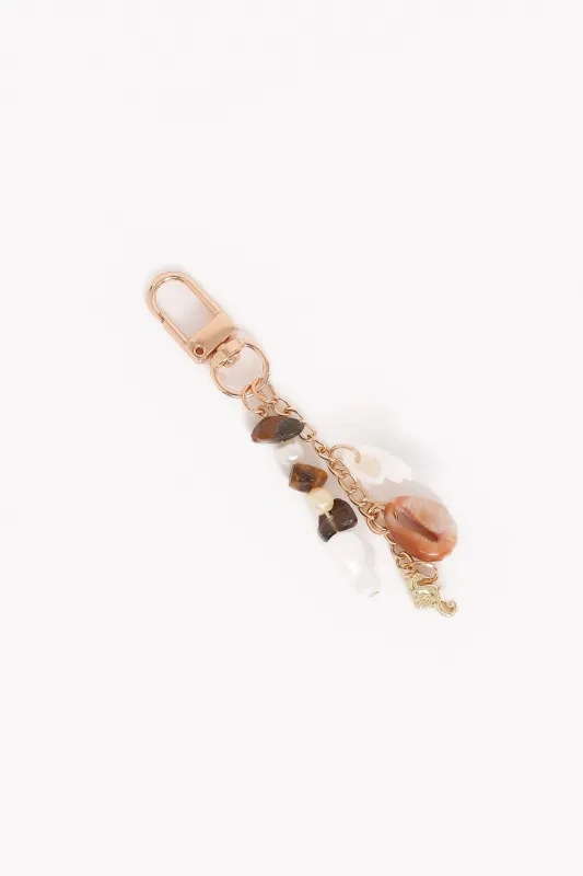 Imogen Shell Key Chain - Gold made by Petal & Pup