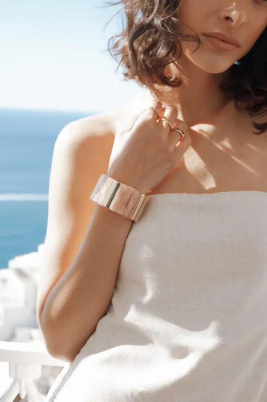 Eleanor Bracelet - Blush Pink made by Petal & Pup