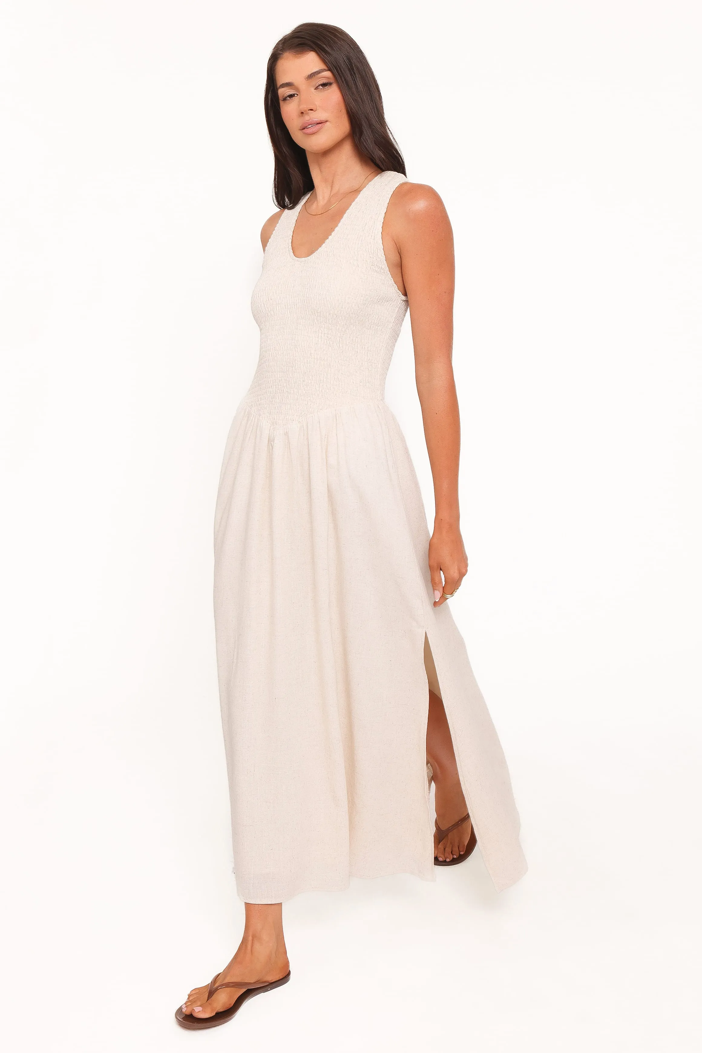Dimity Maxi Dress - Oatmeal sold by Petal & Pup product image thumbnail 4