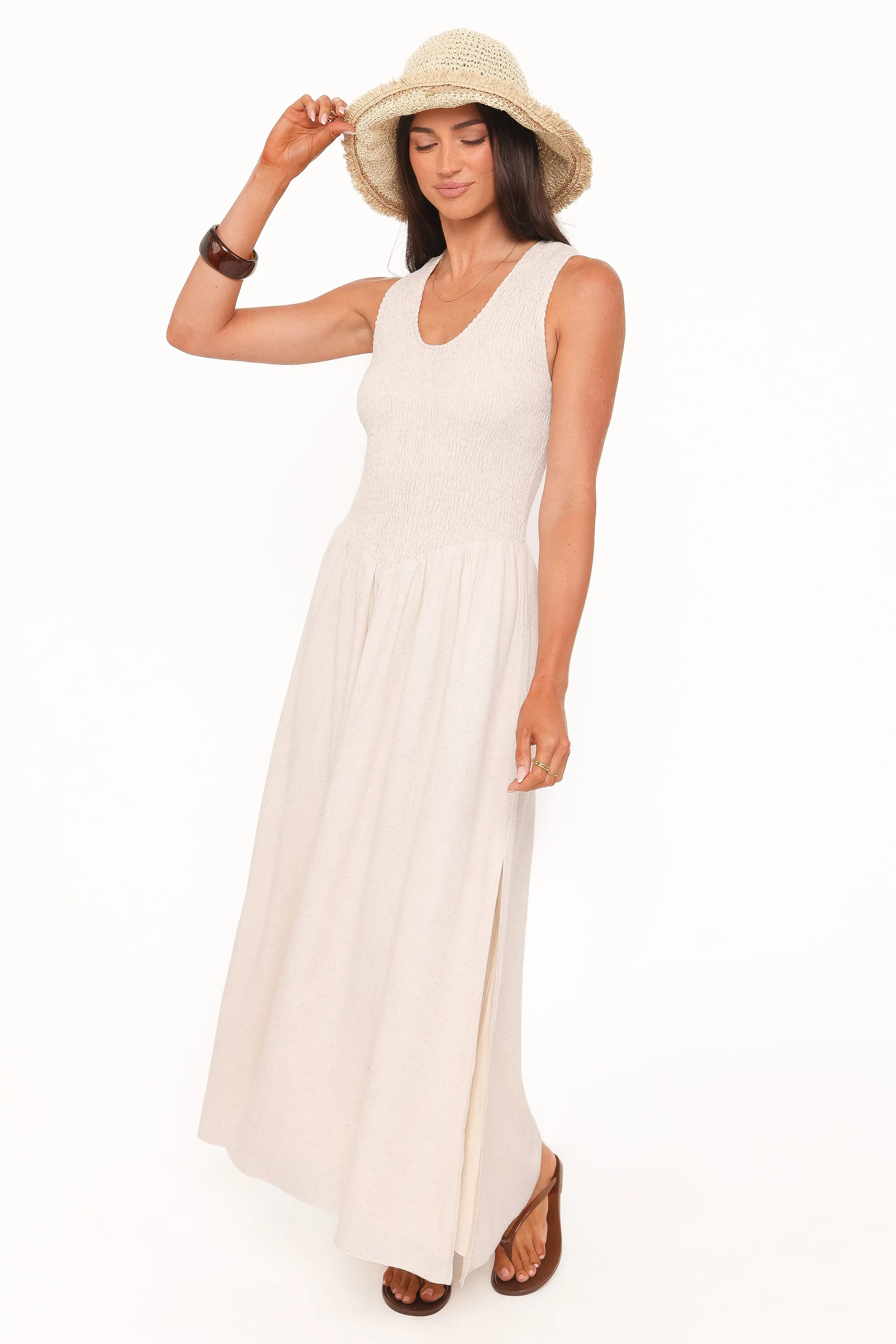 Dimity Maxi Dress - Oatmeal sold by Petal & Pup product image thumbnail 2
