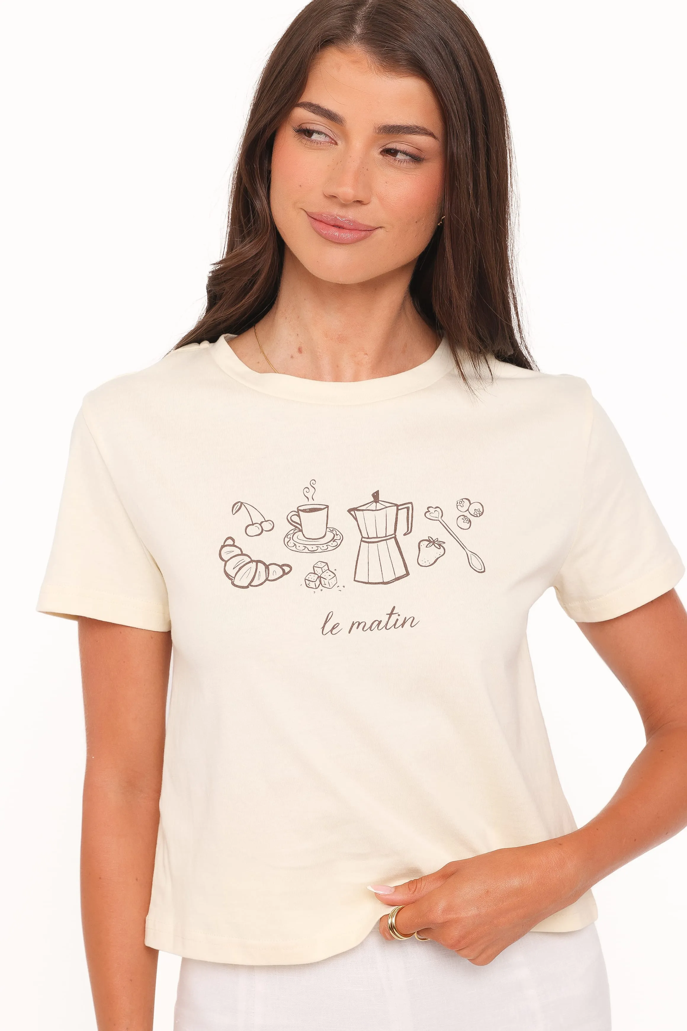 Camelia Graphic Tee - Cream sold by Petal & Pup product image thumbnail 2