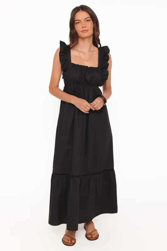 Danity Maxi Dress - Black made by Petal & Pup