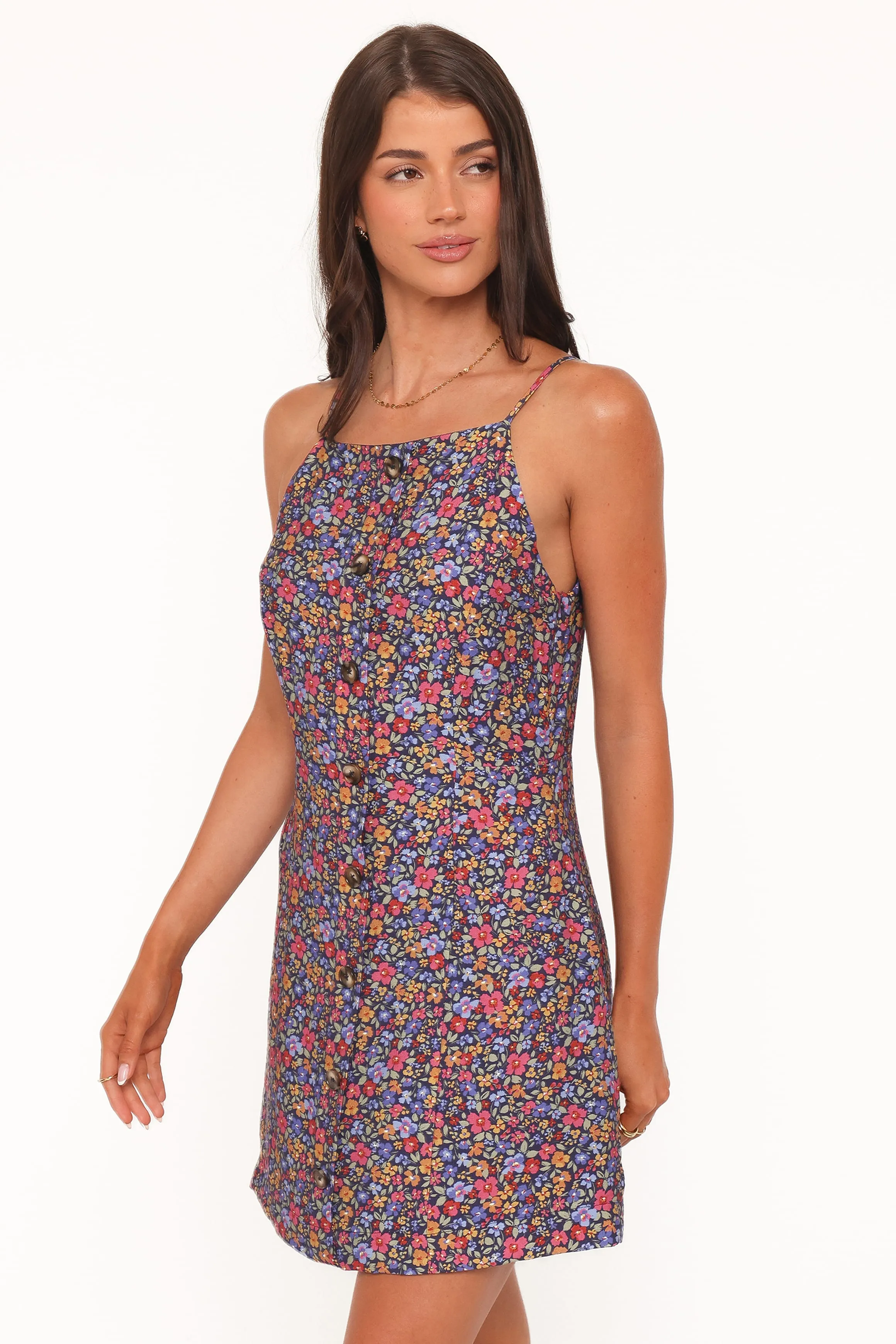 Lindsay Mini Dress - Blue Denim Ditsy sold by Petal & Pup product image thumbnail 3