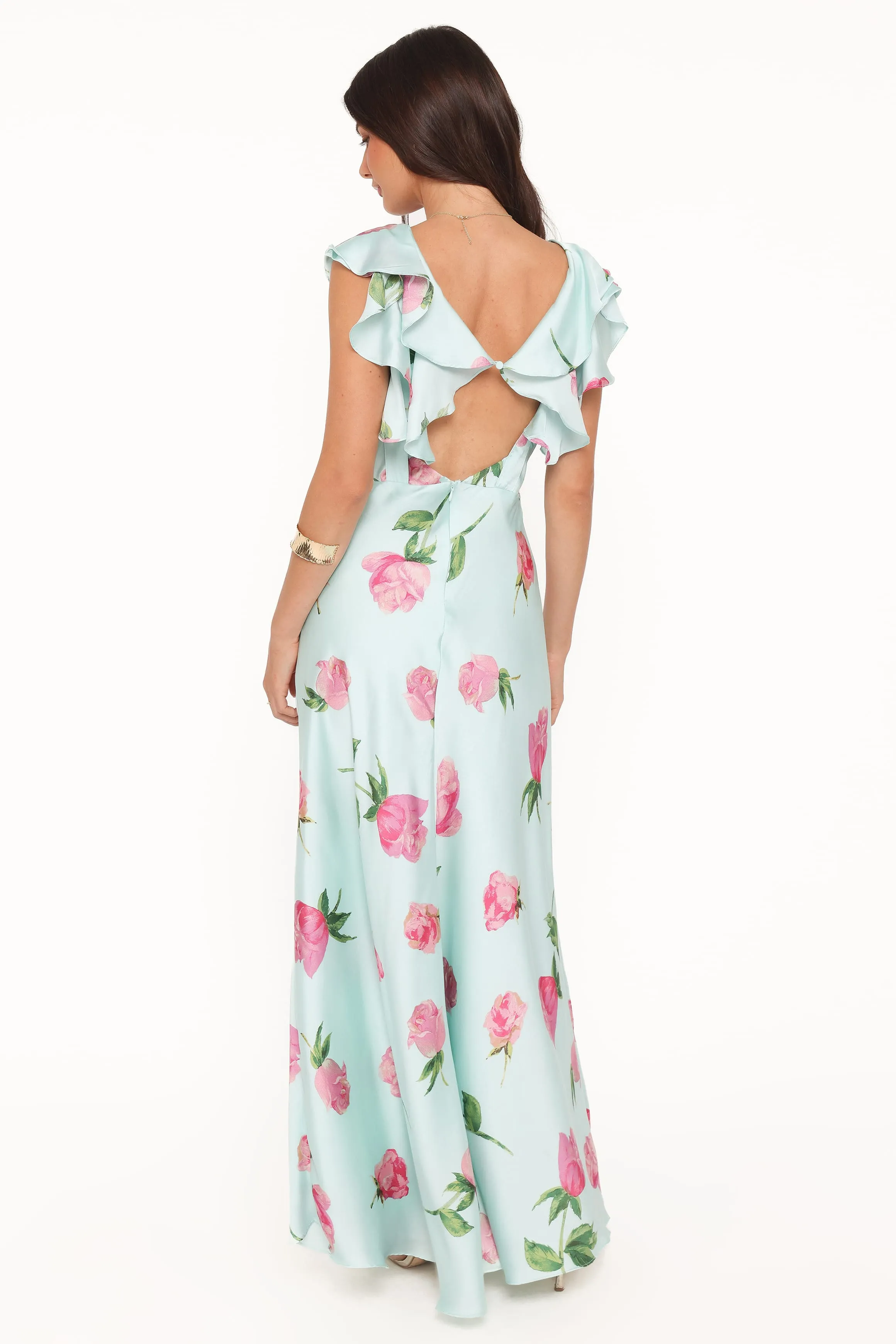 Darling Maxi Dress - Rose Mint Floral sold by Petal & Pup product image thumbnail 4