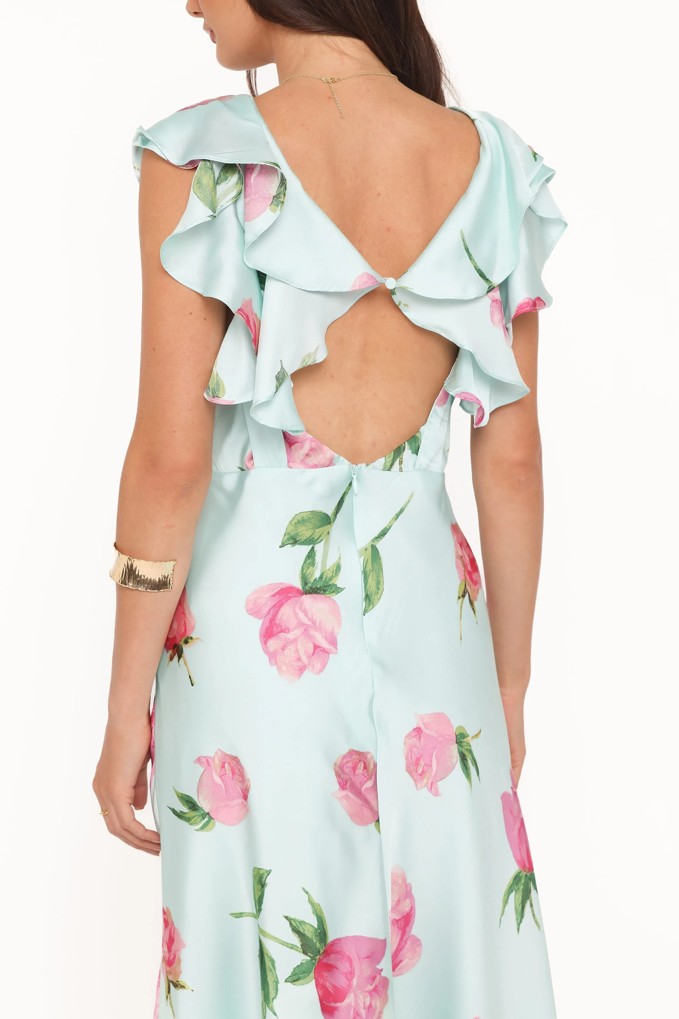 Darling Maxi Dress - Rose Mint Floral sold by Petal & Pup product image thumbnail 2