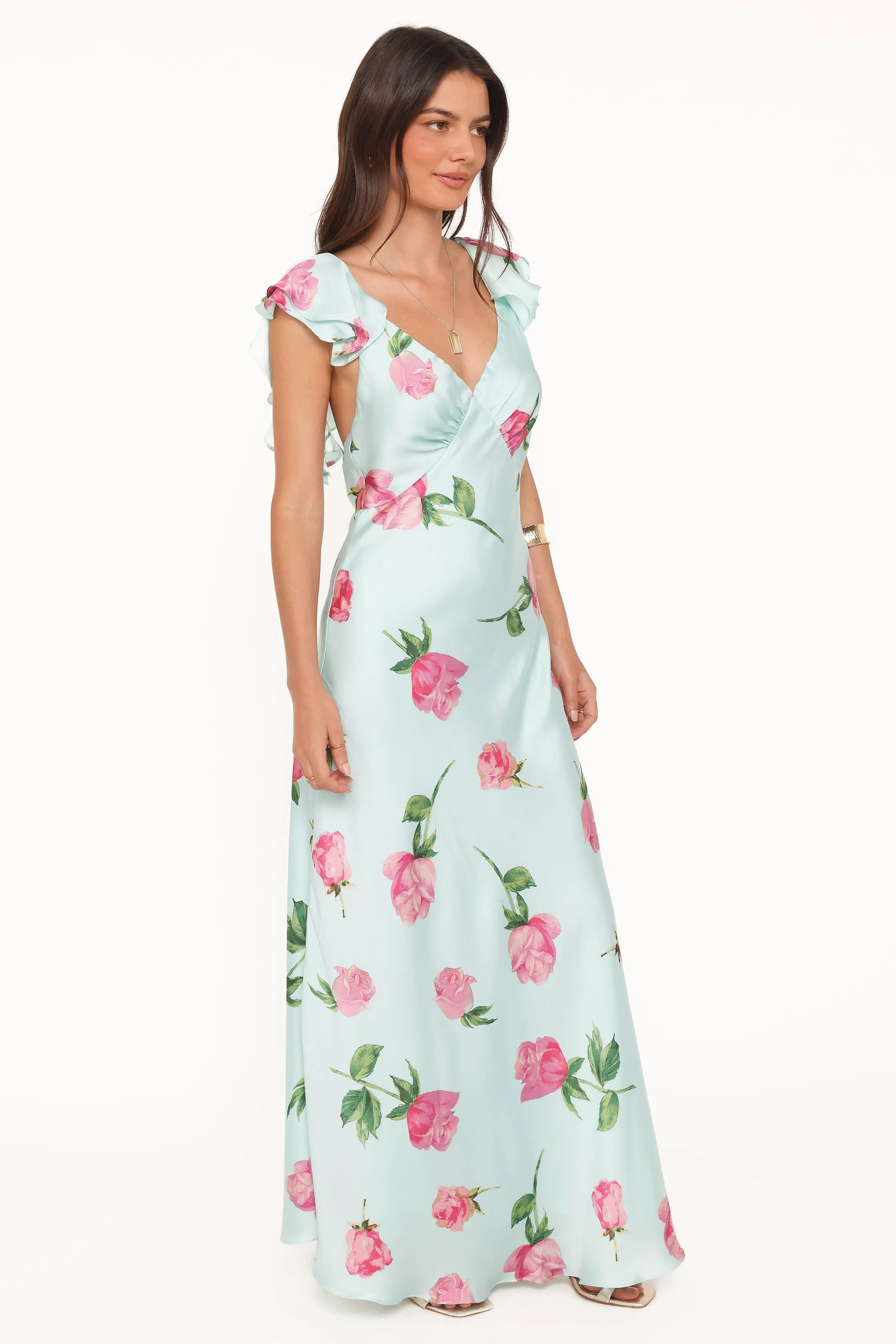 Darling Maxi Dress - Rose Mint Floral sold by Petal & Pup product image thumbnail 3