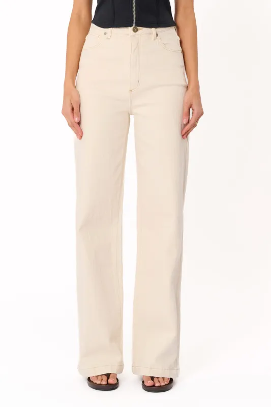 Abrand 94 Wide Leg Jeans - Vanilla made by Petal & Pup