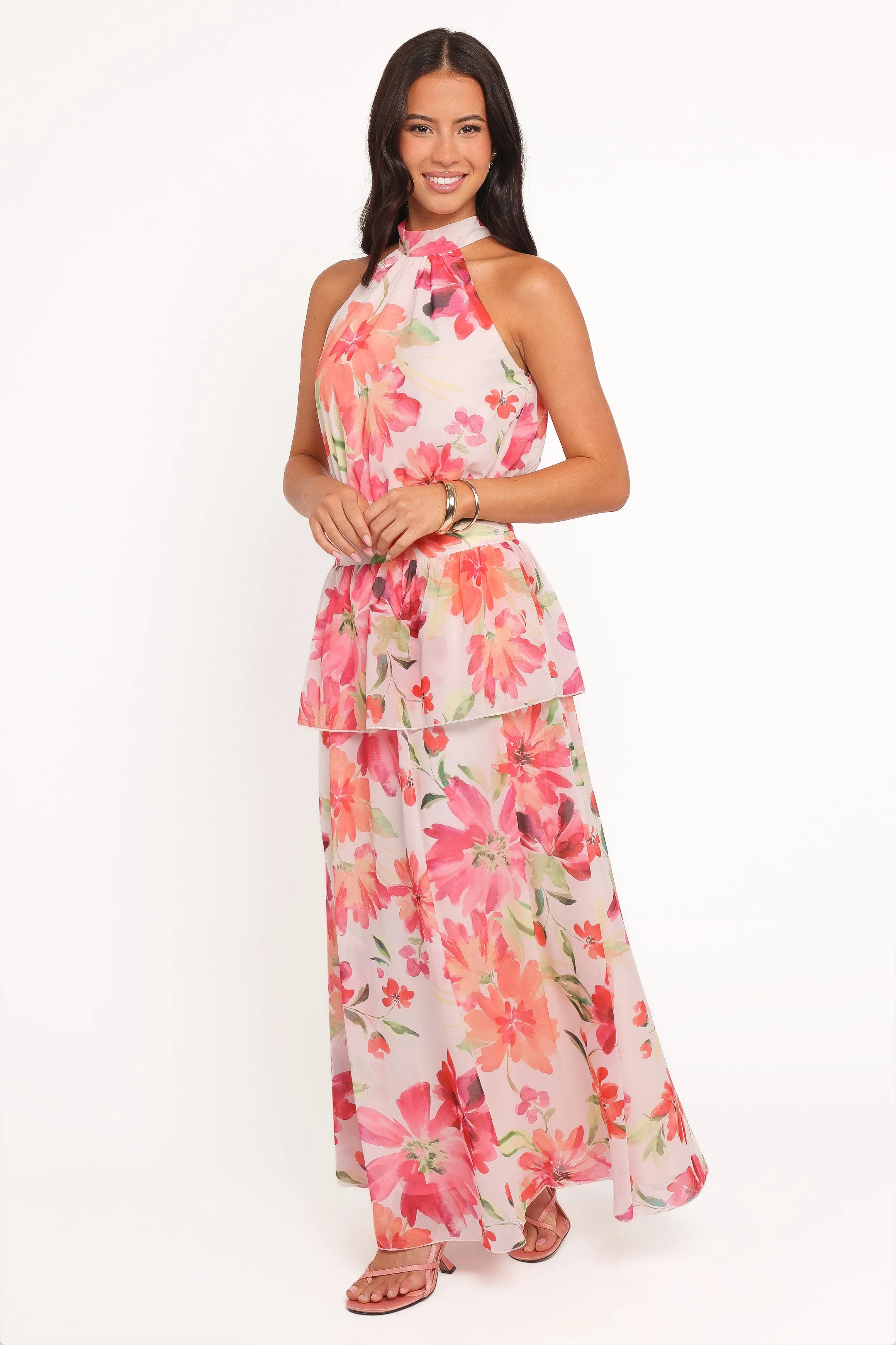 Martha Maxi Dress - Orange Floral sold by Petal & Pup product image thumbnail 4