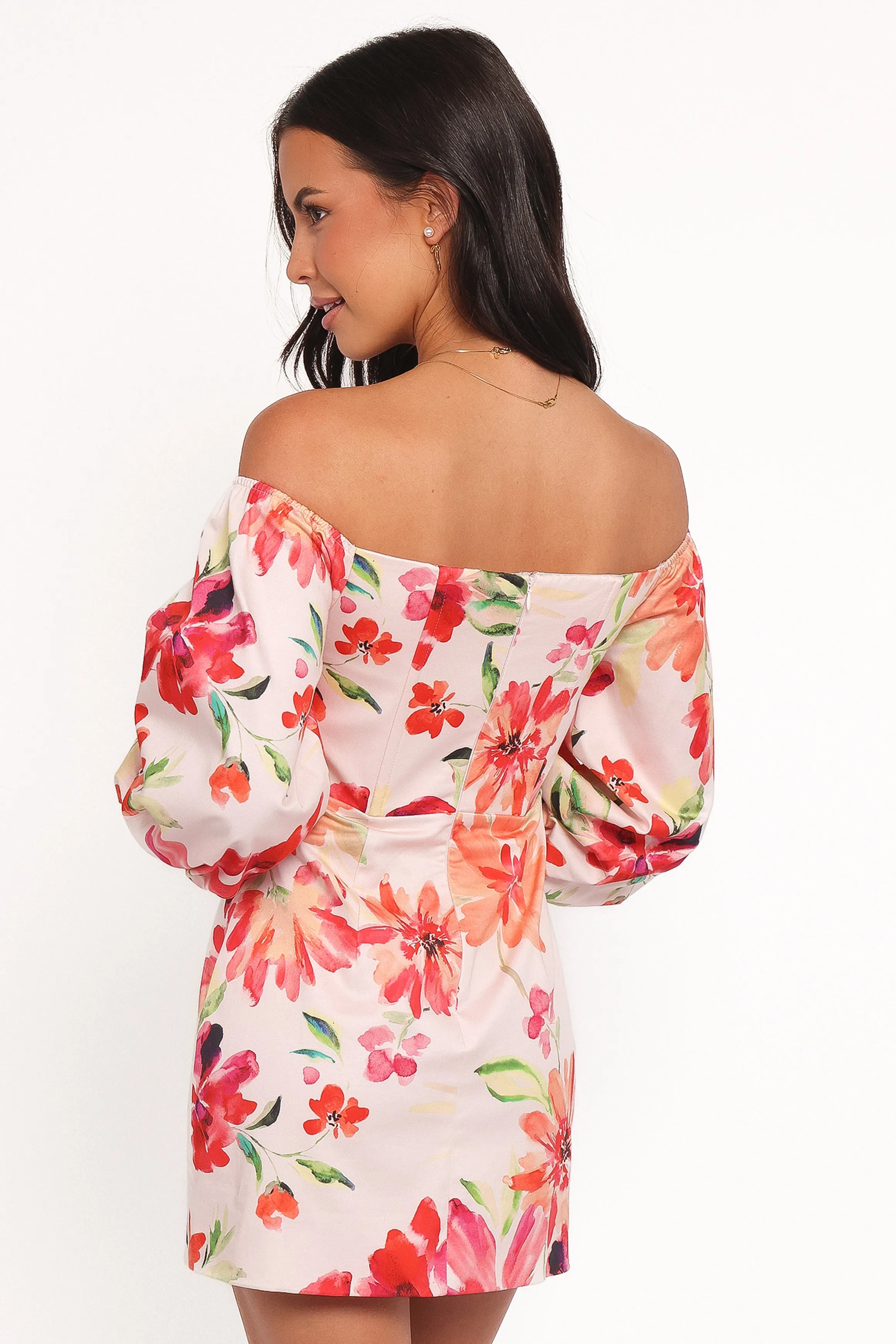 Annette Mini Dress - Orange Floral sold by Petal & Pup product image thumbnail 5