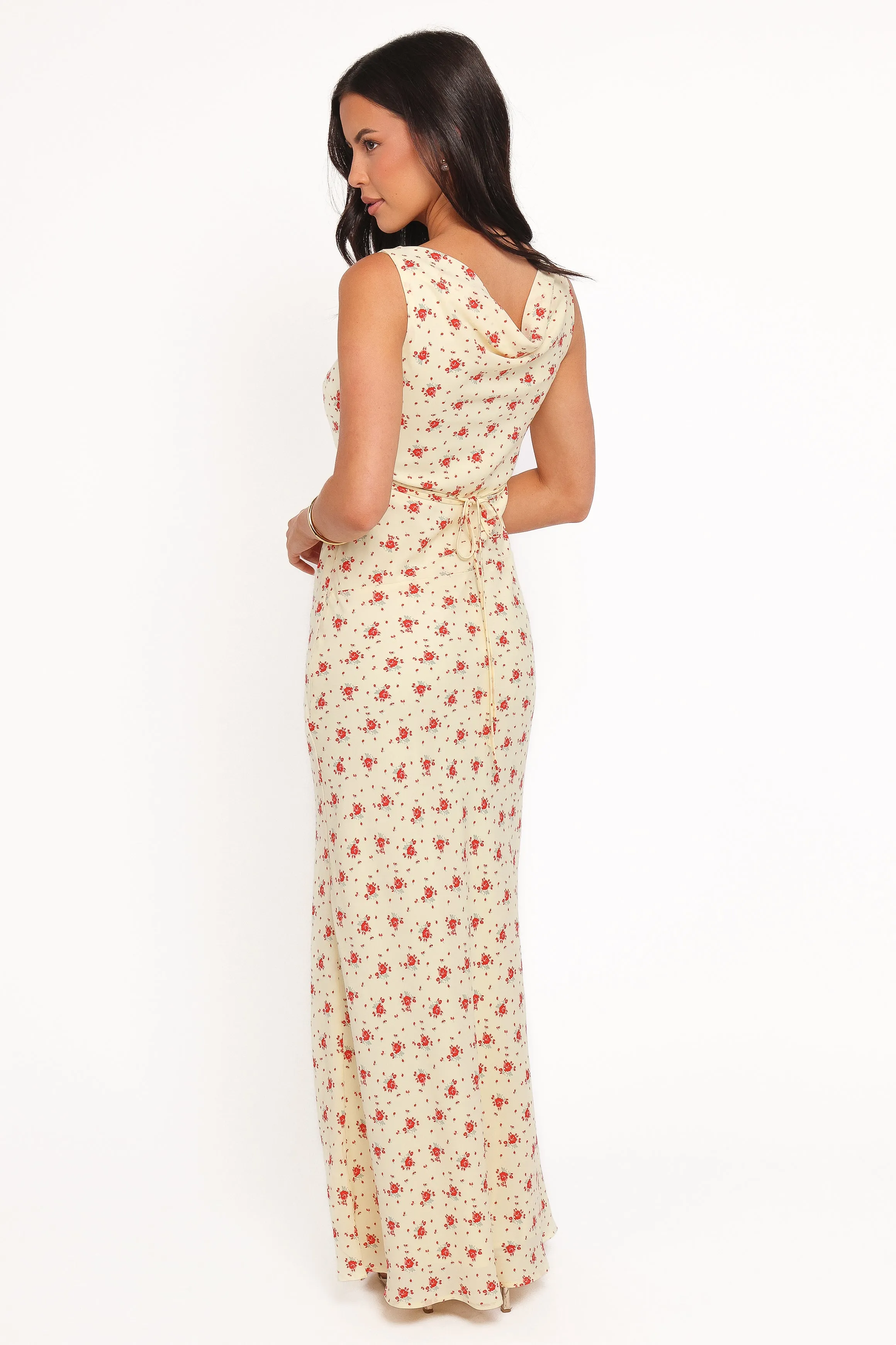 Alima Sleeveless Maxi Dress - Yellow Floral sold by Petal & Pup product image thumbnail 5