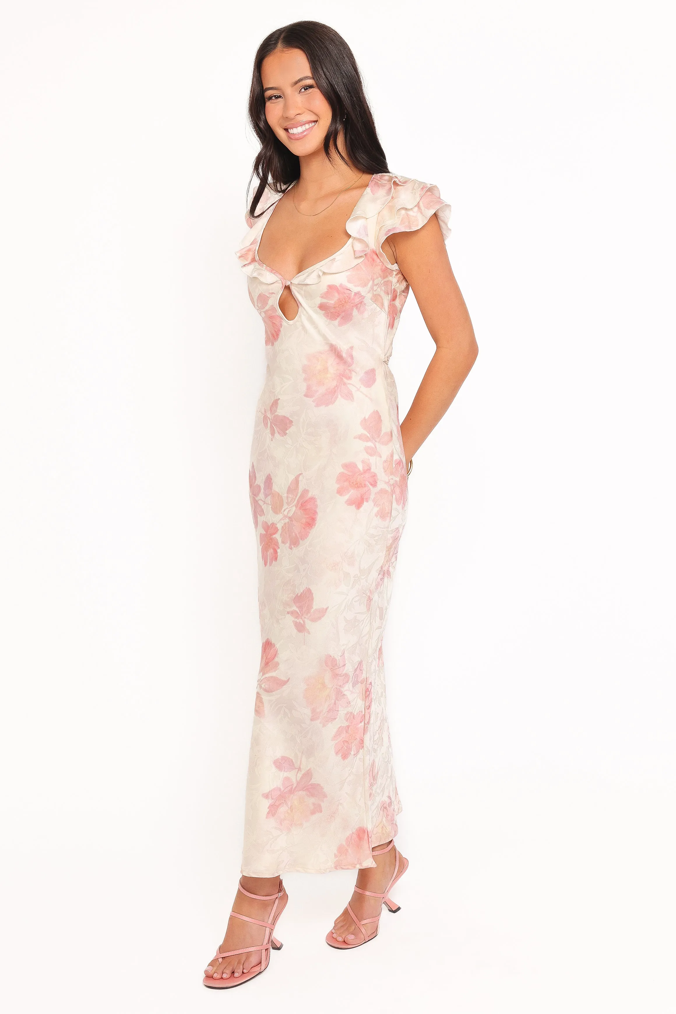 Liona Midi Dress - Cream Floral sold by Petal & Pup product image thumbnail 4