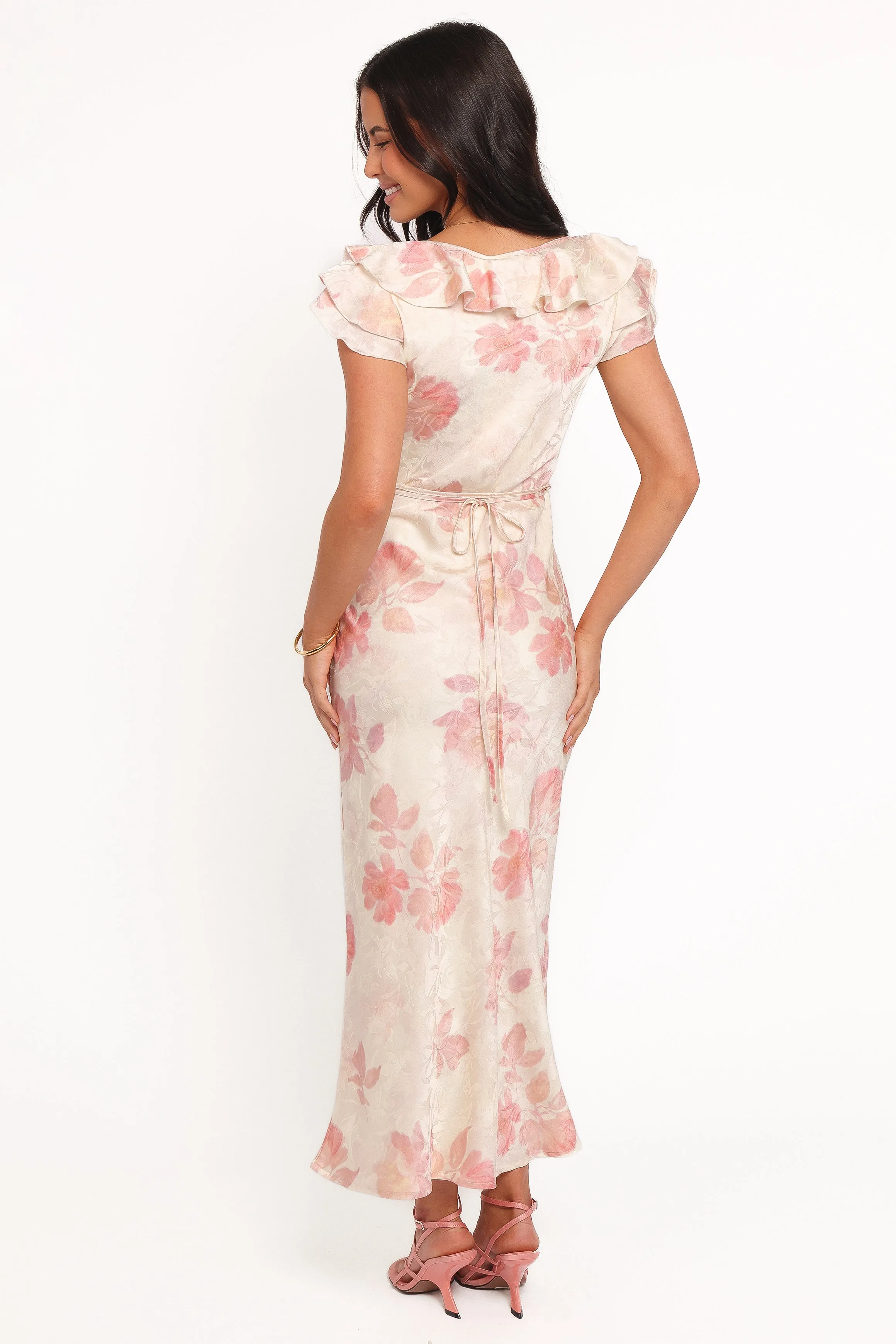 Liona Midi Dress - Cream Floral sold by Petal & Pup product image thumbnail 5