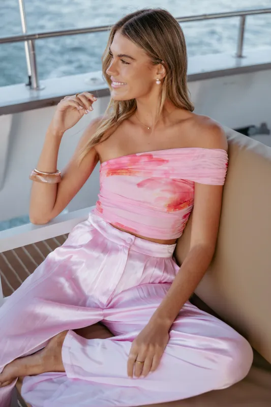Zachary One Shoulder Top - Pink made by Petal & Pup