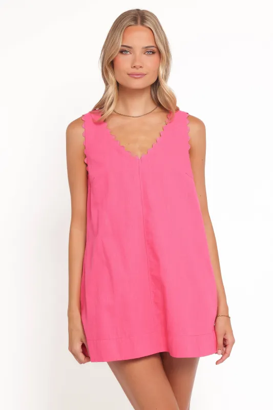Blaine Mini Dress - Pink made by Petal & Pup
