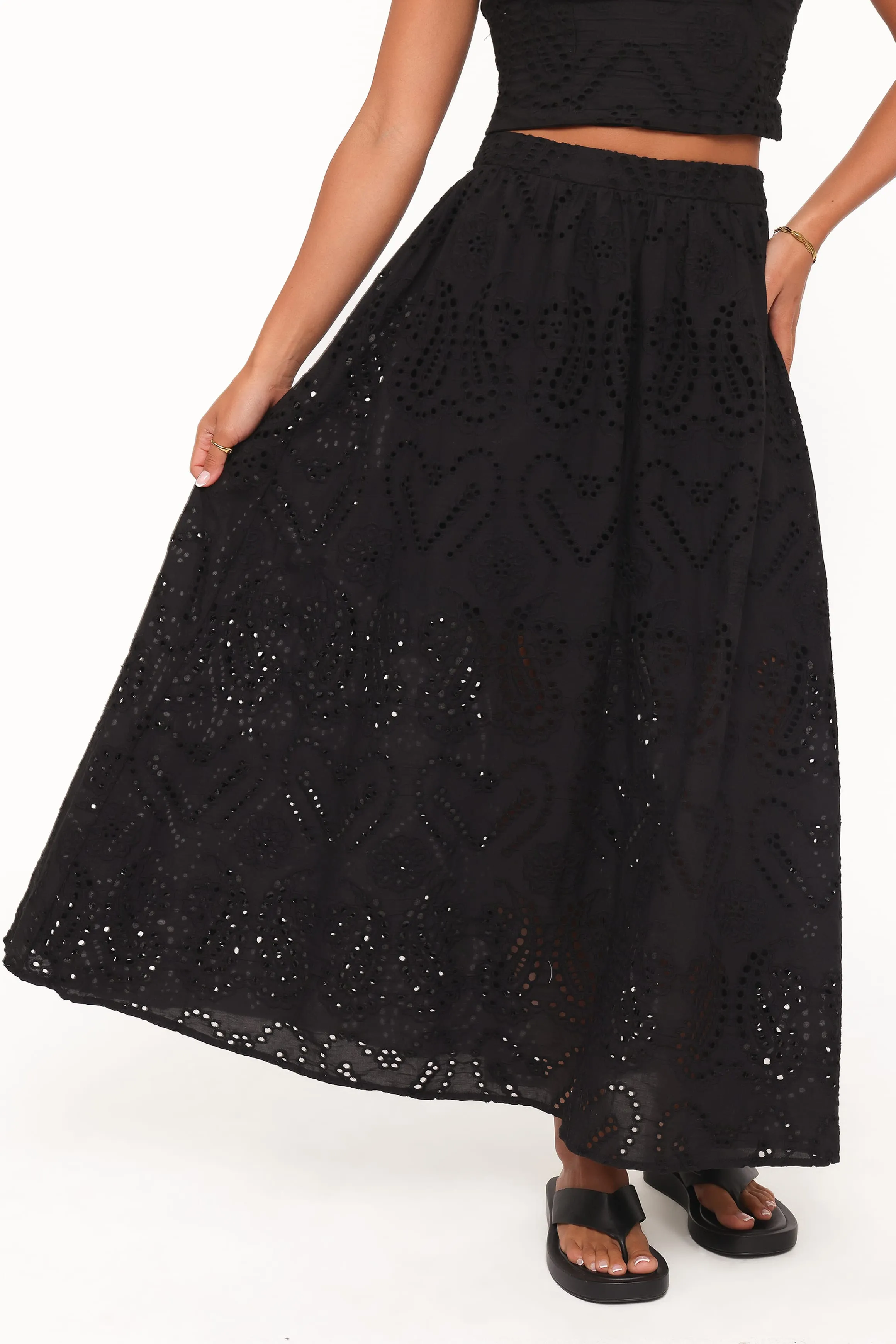 Isabelle Maxi Skirt Set - Black sold by Petal & Pup product image thumbnail 5
