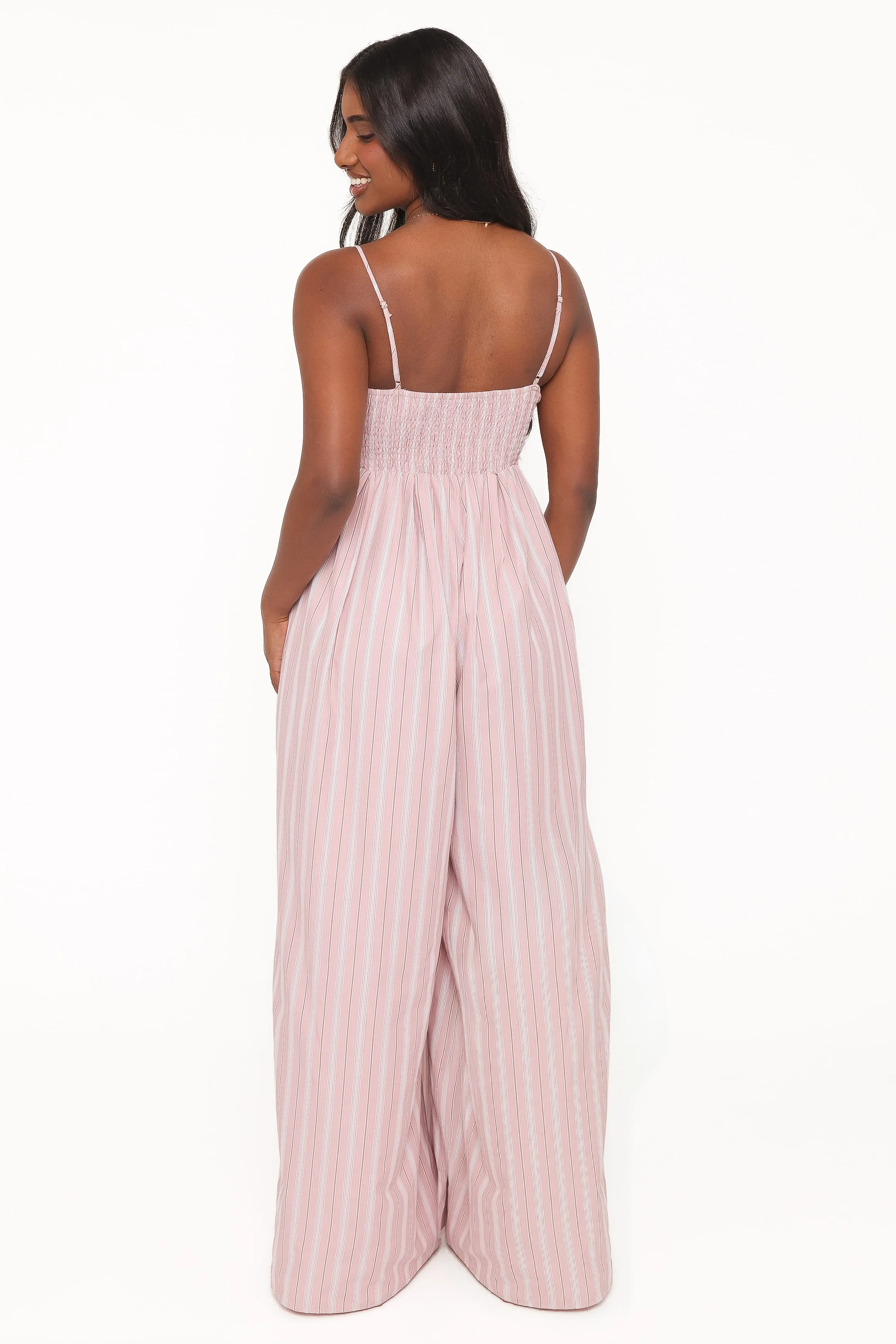 Pricilla Jumpsuit - Pink Stripe sold by Petal & Pup product image thumbnail 4