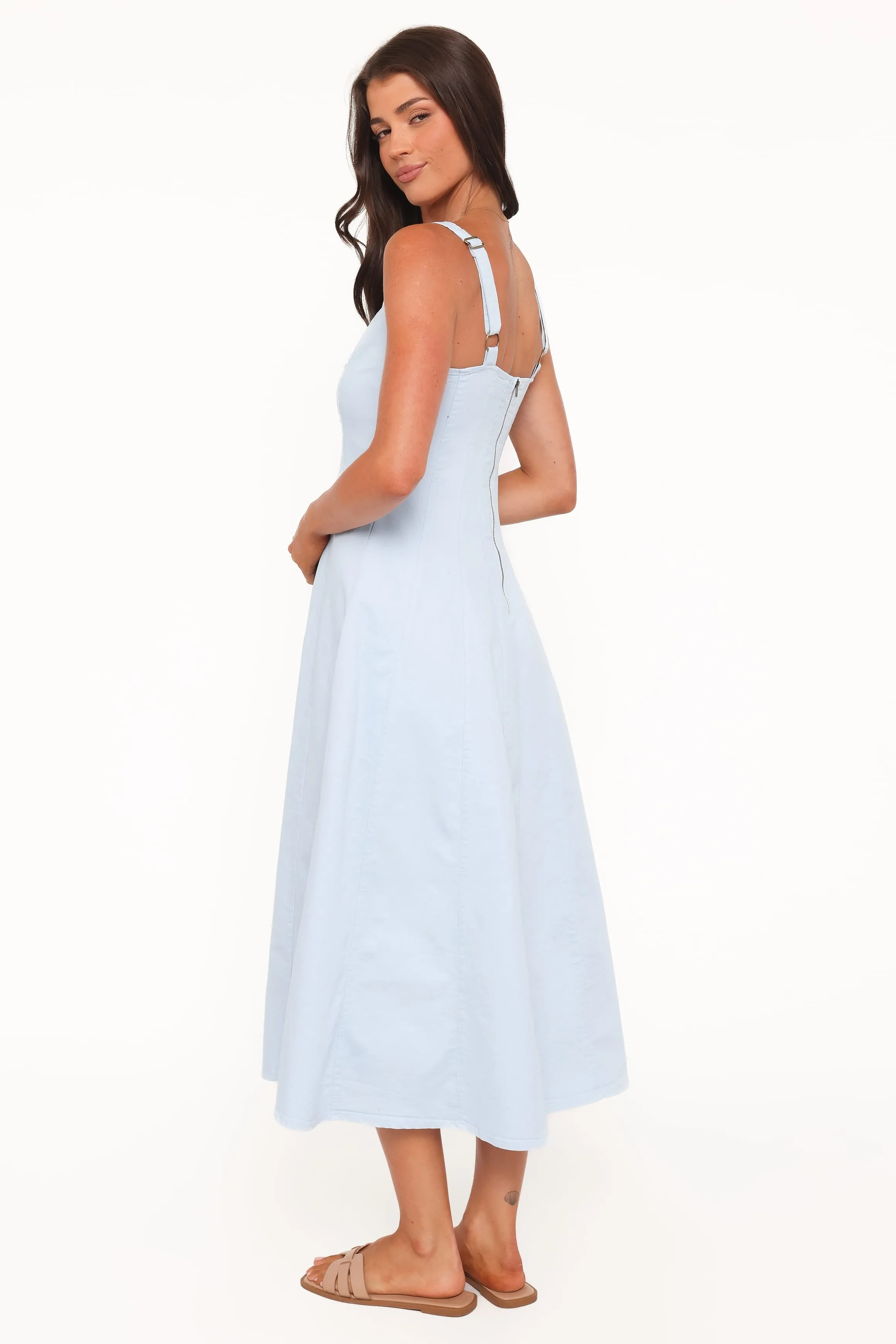 Una Midi Dress - Blue sold by Petal & Pup product image thumbnail 4