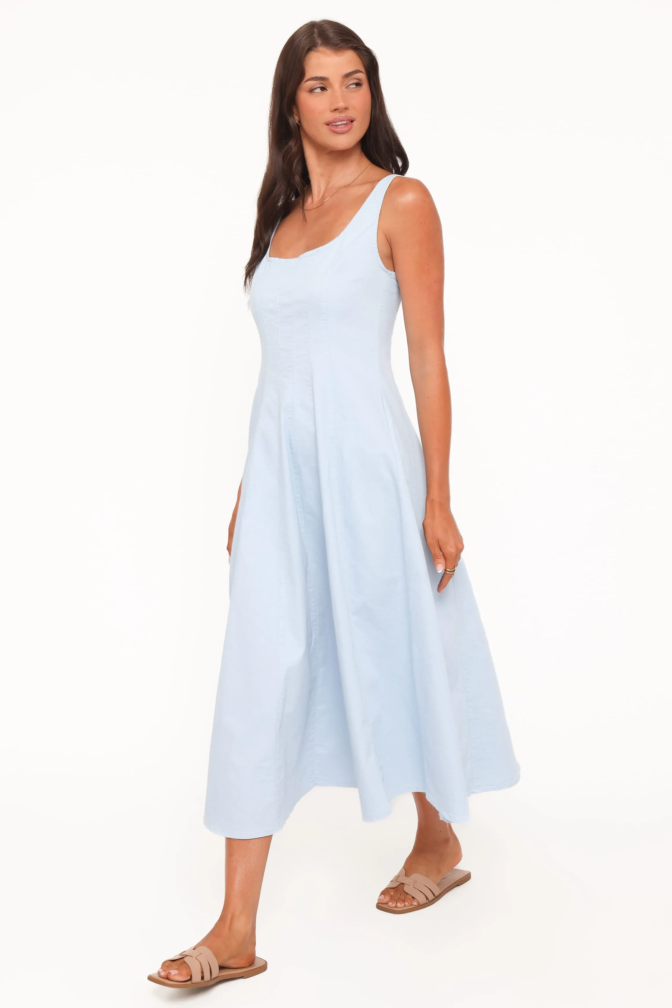 Una Midi Dress - Blue sold by Petal & Pup product image thumbnail 3