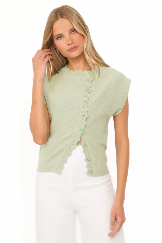 Mackie Knit Top - Sage made by Petal & Pup