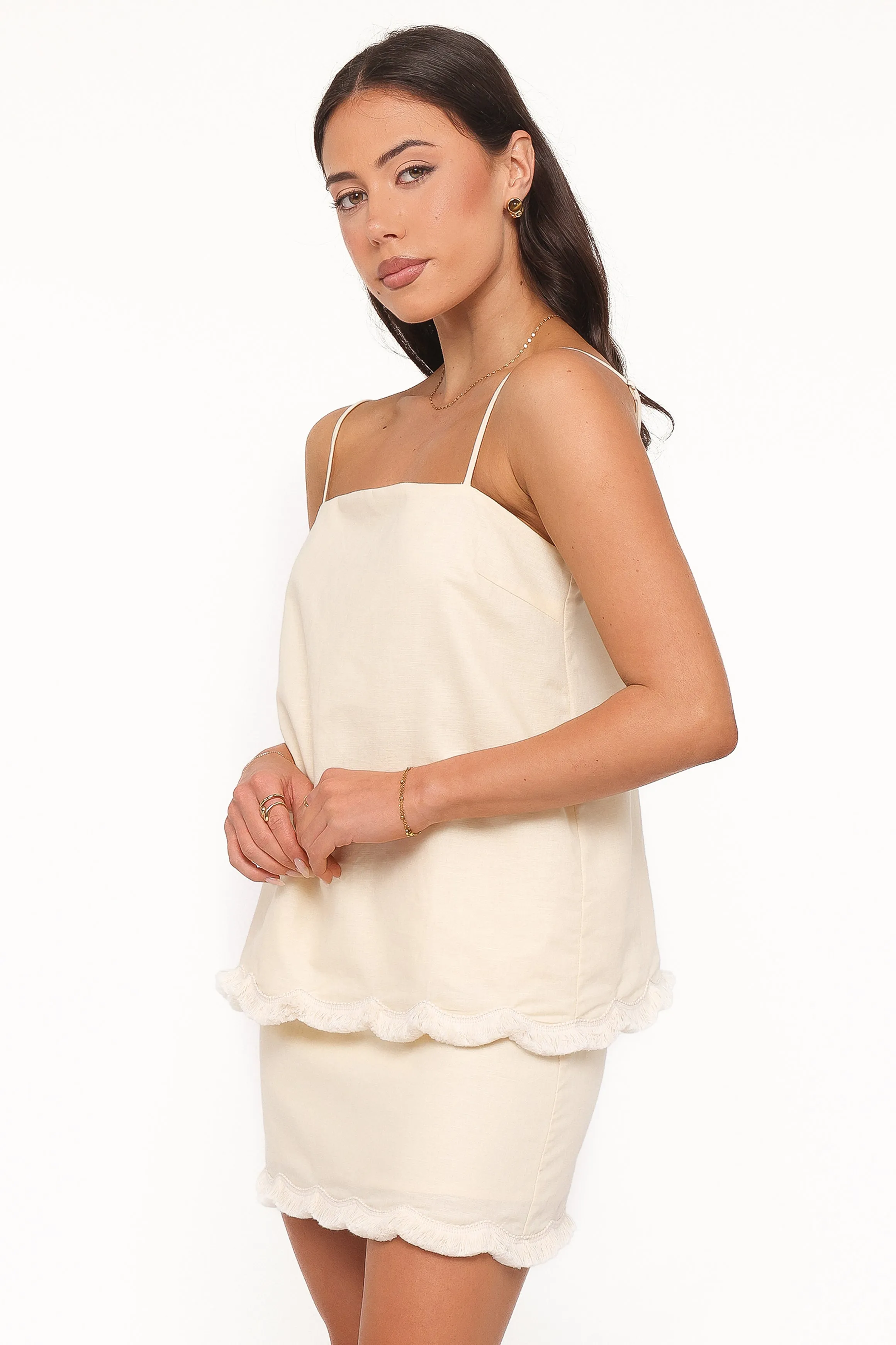 Venate Scallop Skirt Set - Yellow sold by Petal & Pup product image thumbnail 3