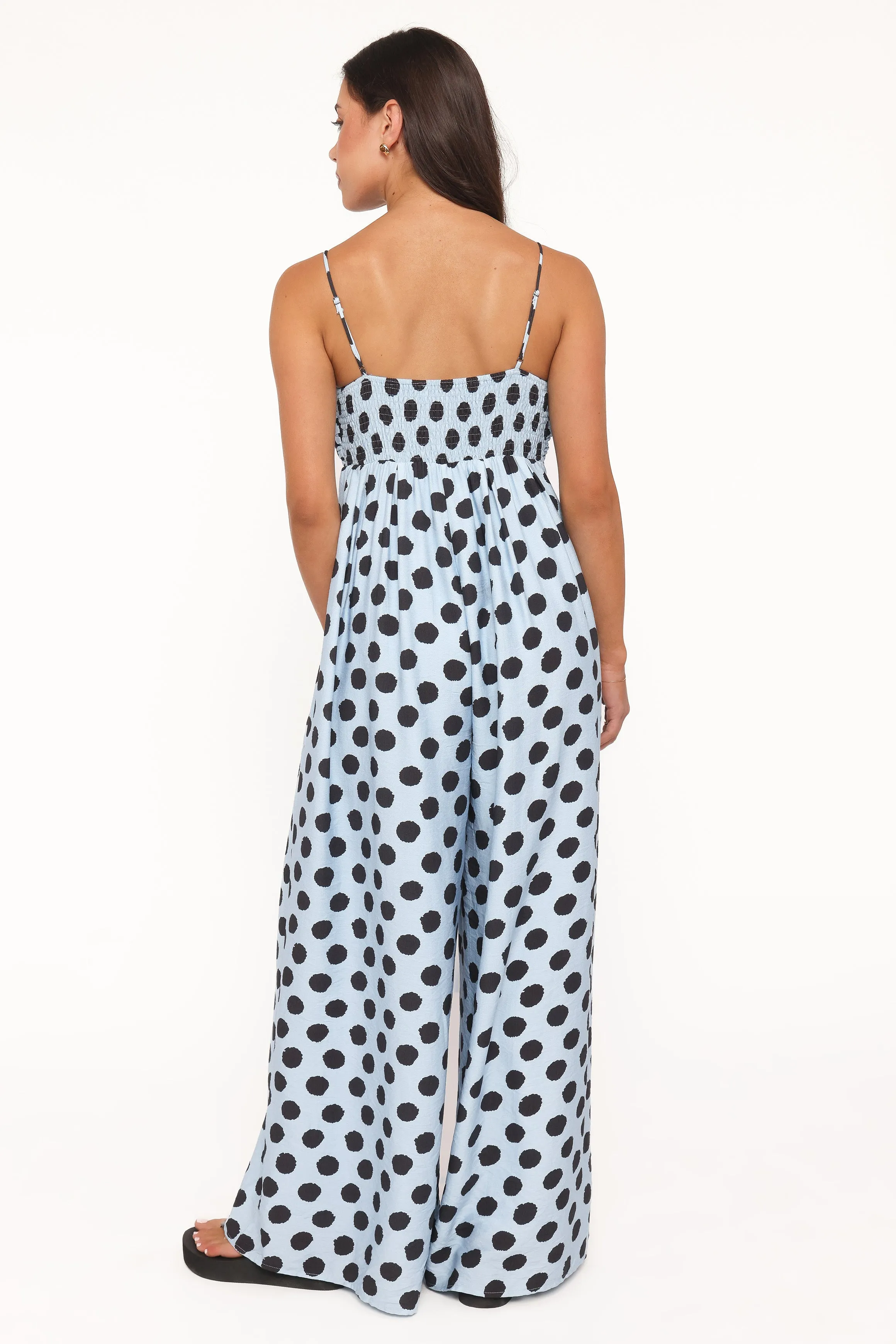 Pricilla Jumpsuit - Blue Polka Dot sold by Petal & Pup product image thumbnail 4