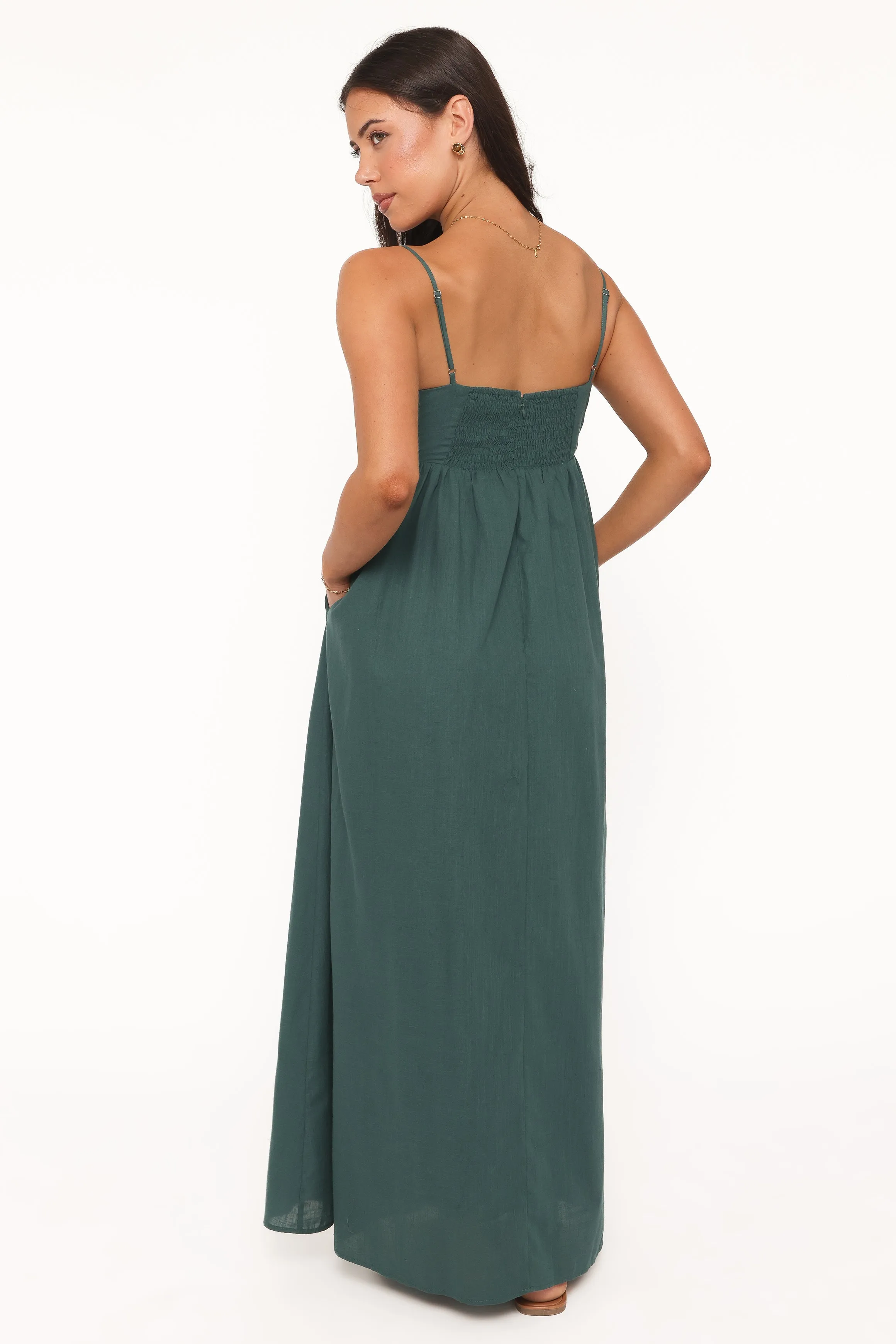 Odessa Maxi Dress - Forest Green sold by Petal & Pup product image thumbnail 4
