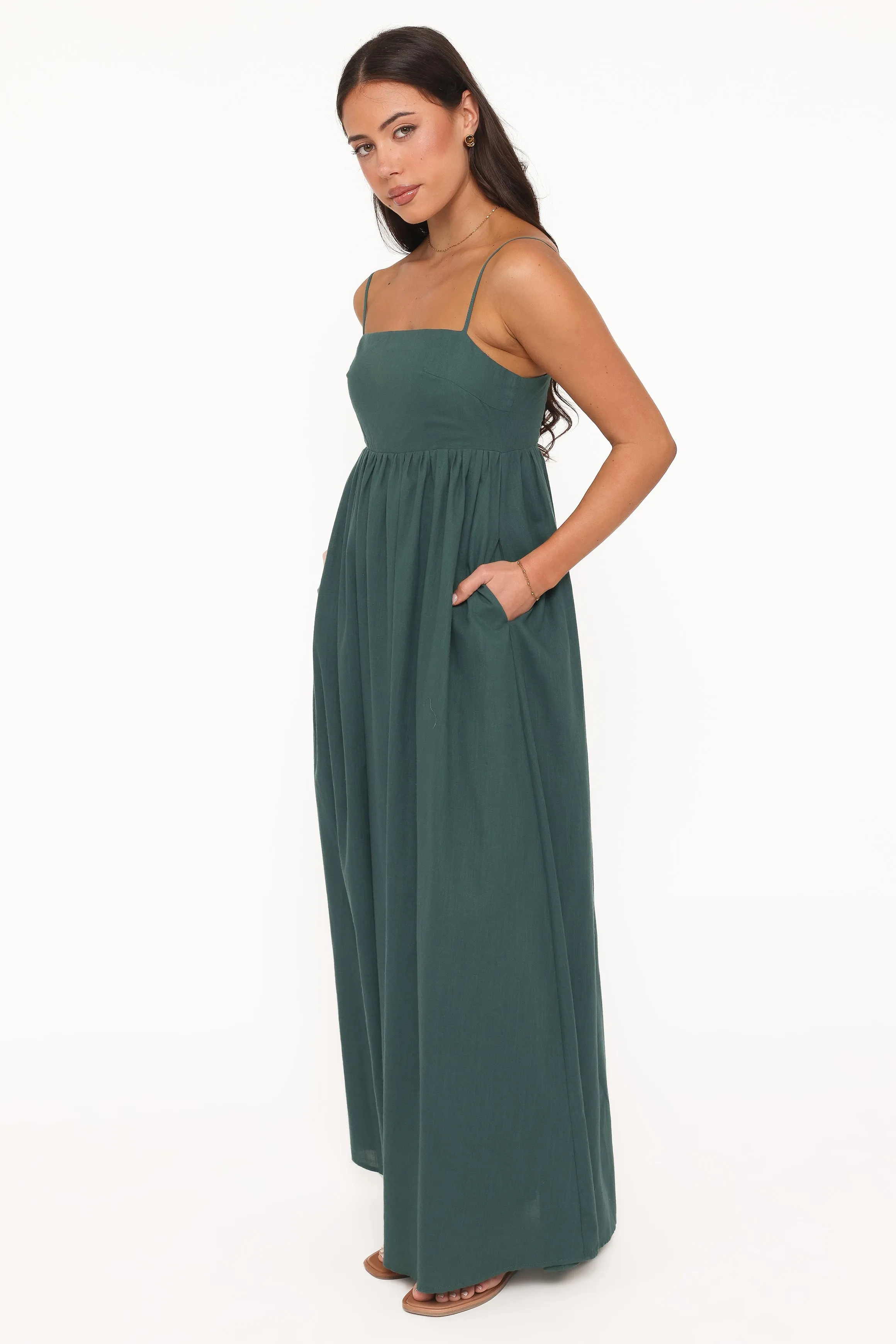 Odessa Maxi Dress - Forest Green sold by Petal & Pup product image thumbnail 3