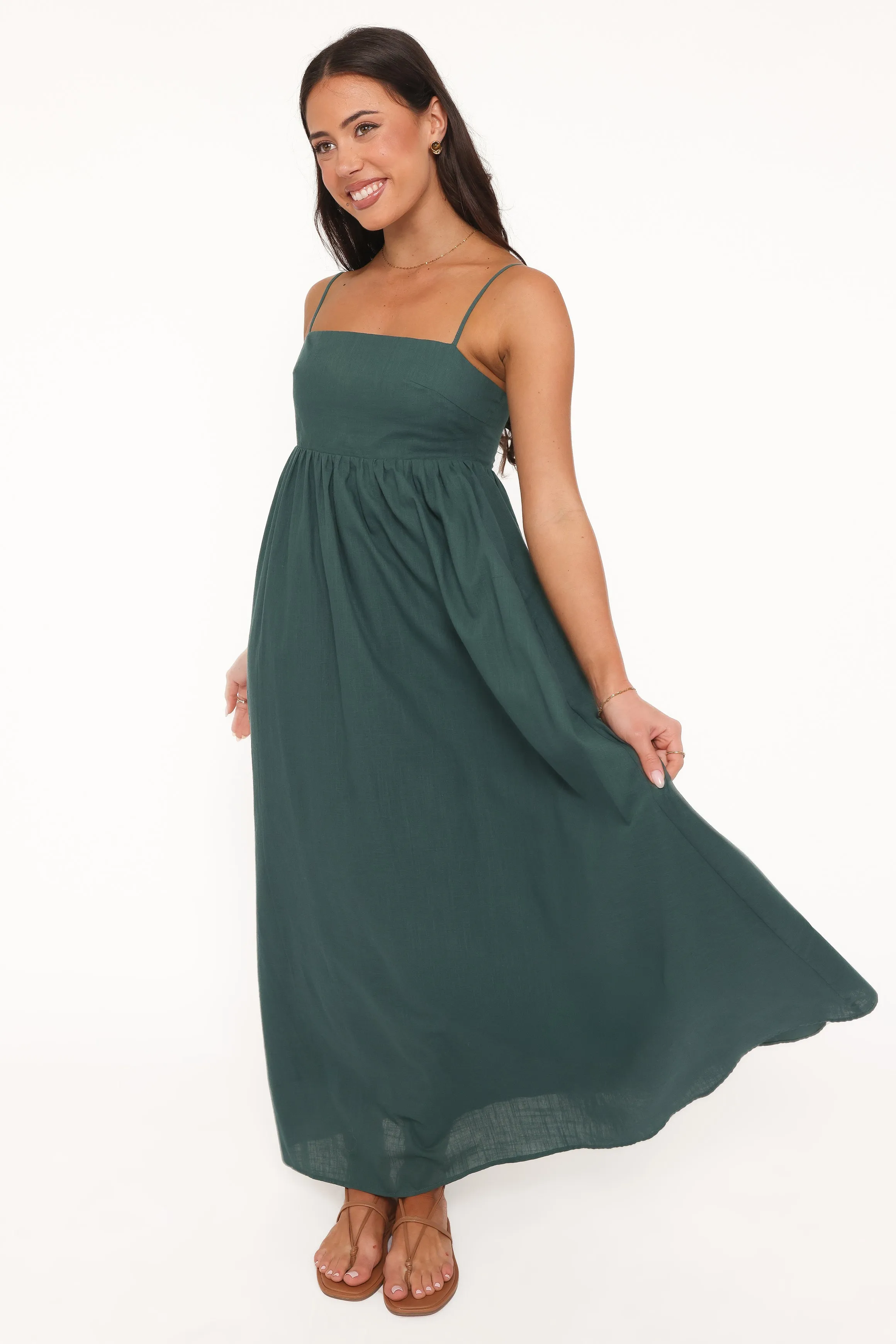 Odessa Maxi Dress - Forest Green sold by Petal & Pup