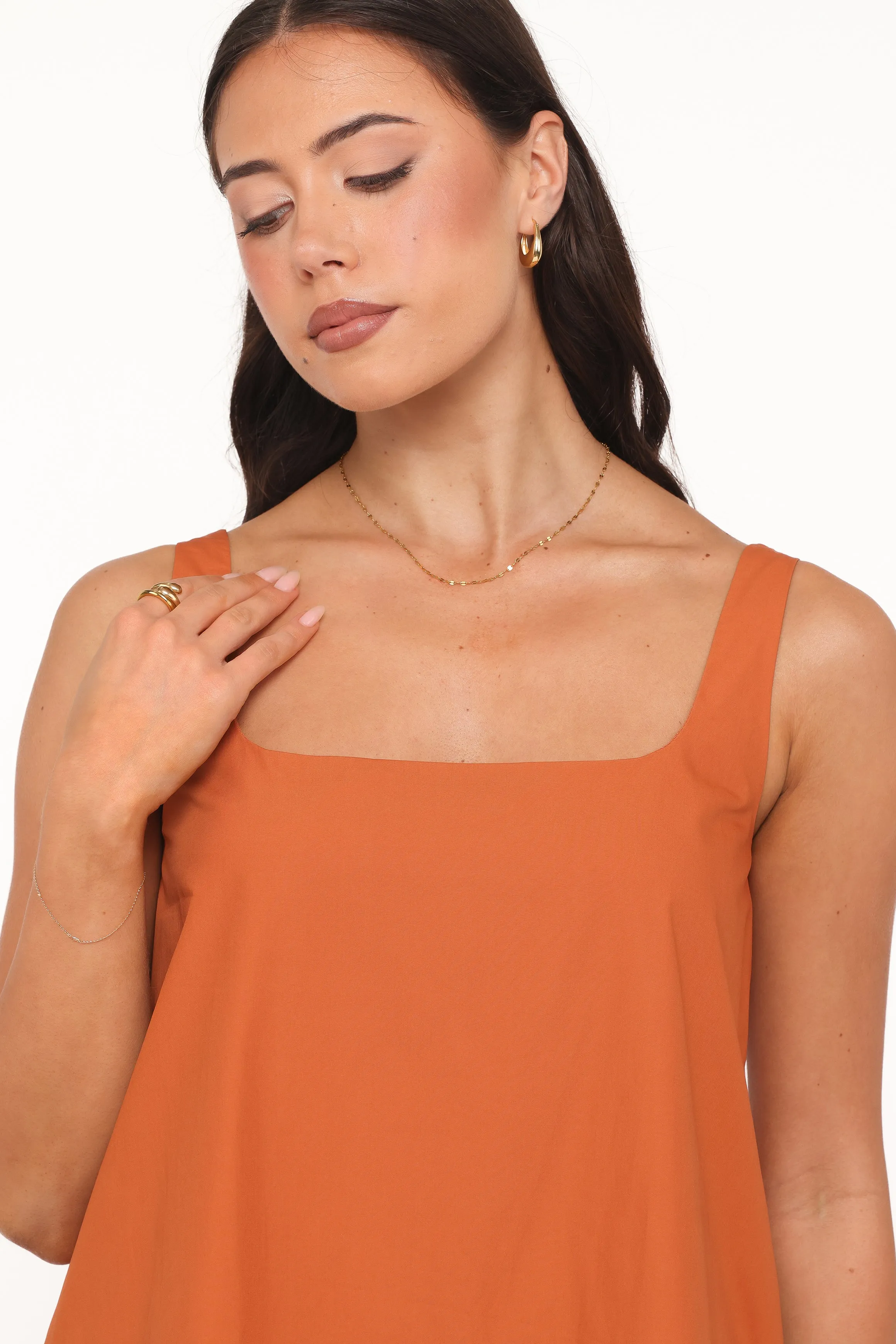 Kora Mini Dress - Brown sold by Petal & Pup product image thumbnail 2