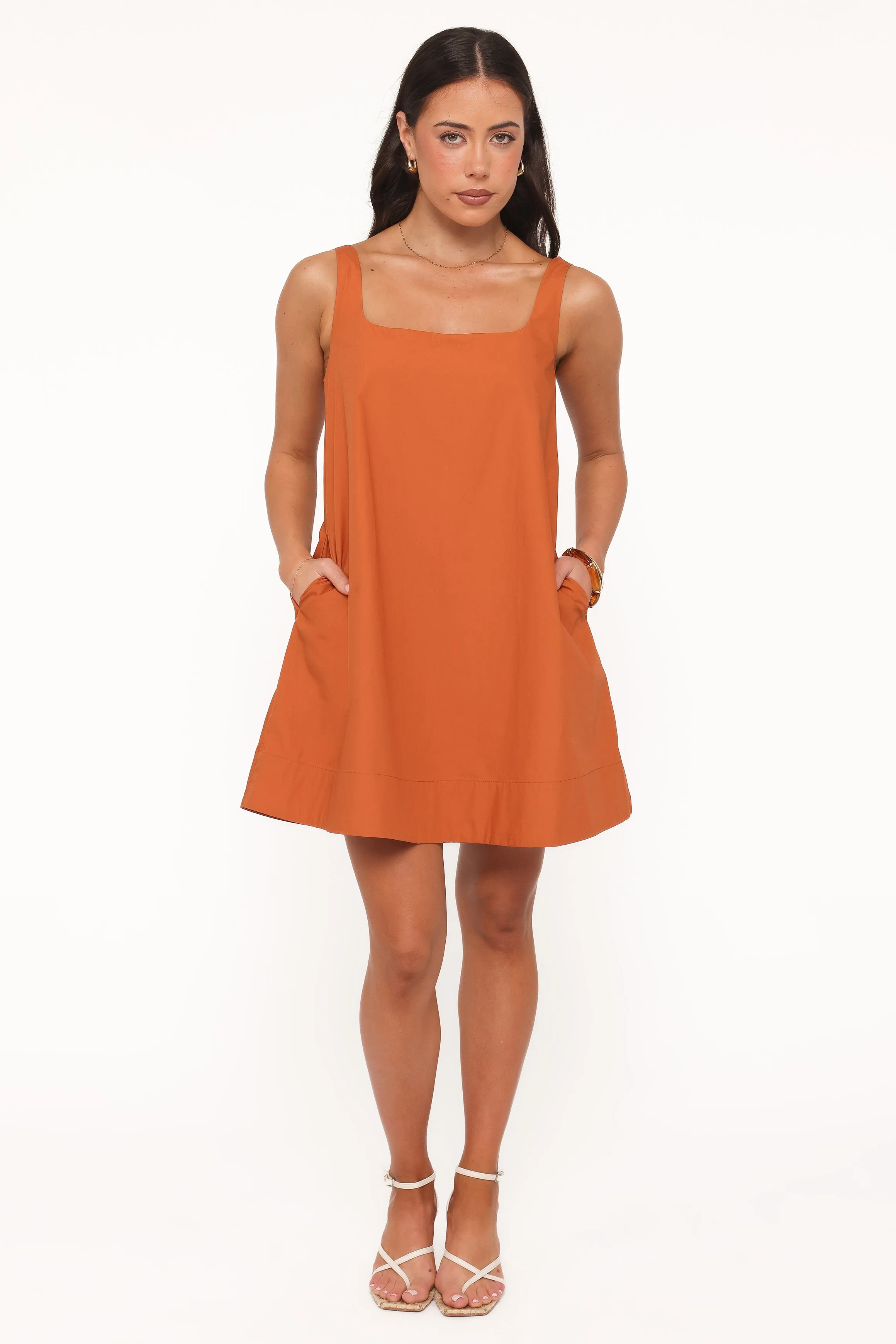 Kora Mini Dress - Brown sold by Petal & Pup product image thumbnail 5