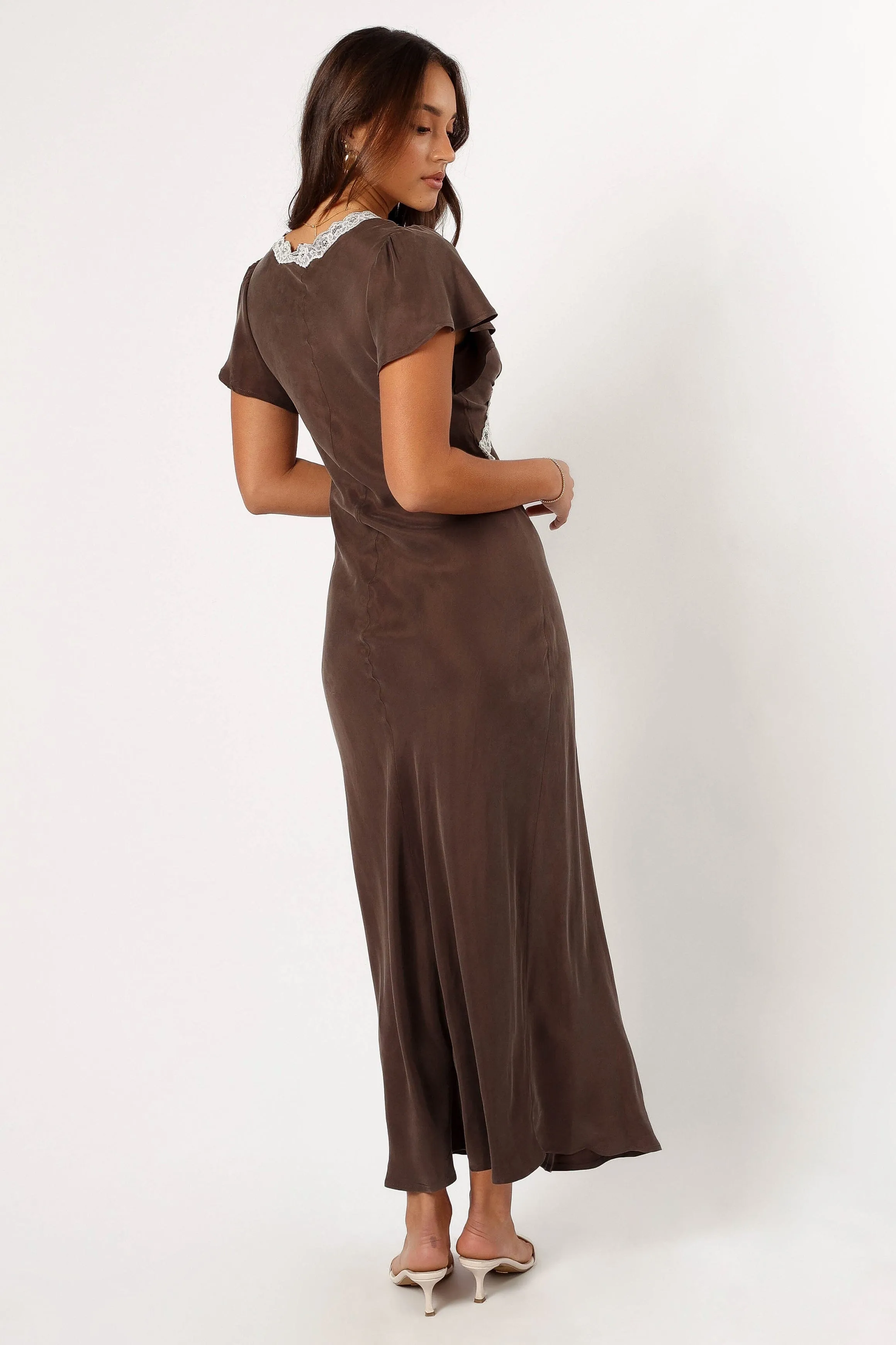 Kathryn Midi Dress - Warm Grey sold by Petal & Pup product image thumbnail 5