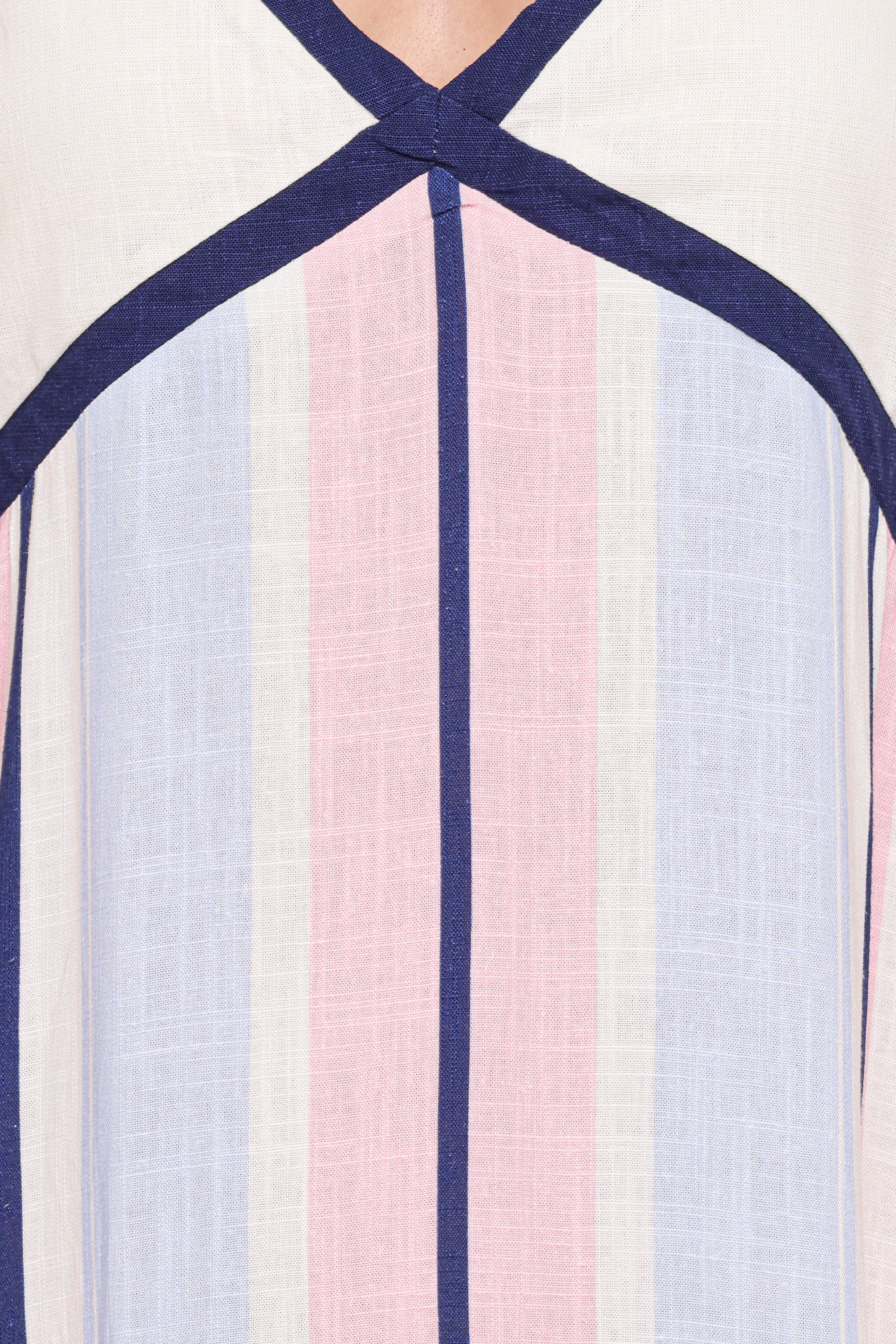 Mackay Maxi Dress - Blue/Pink Stripe sold by Petal & Pup product image thumbnail 5