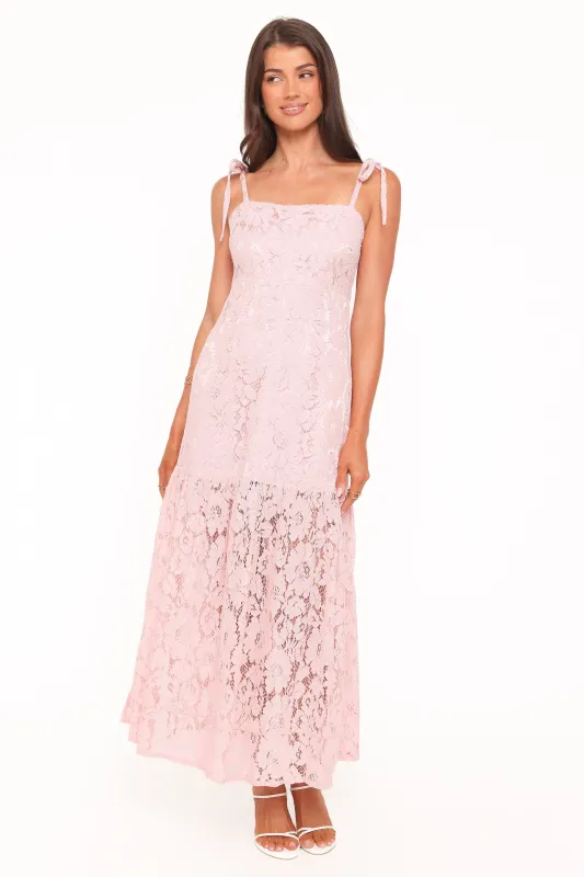 Nicolette Maxi Dress - Pink made by Petal & Pup
