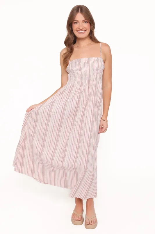 Bindy Maxi Dress - Pink Stripe made by Petal & Pup