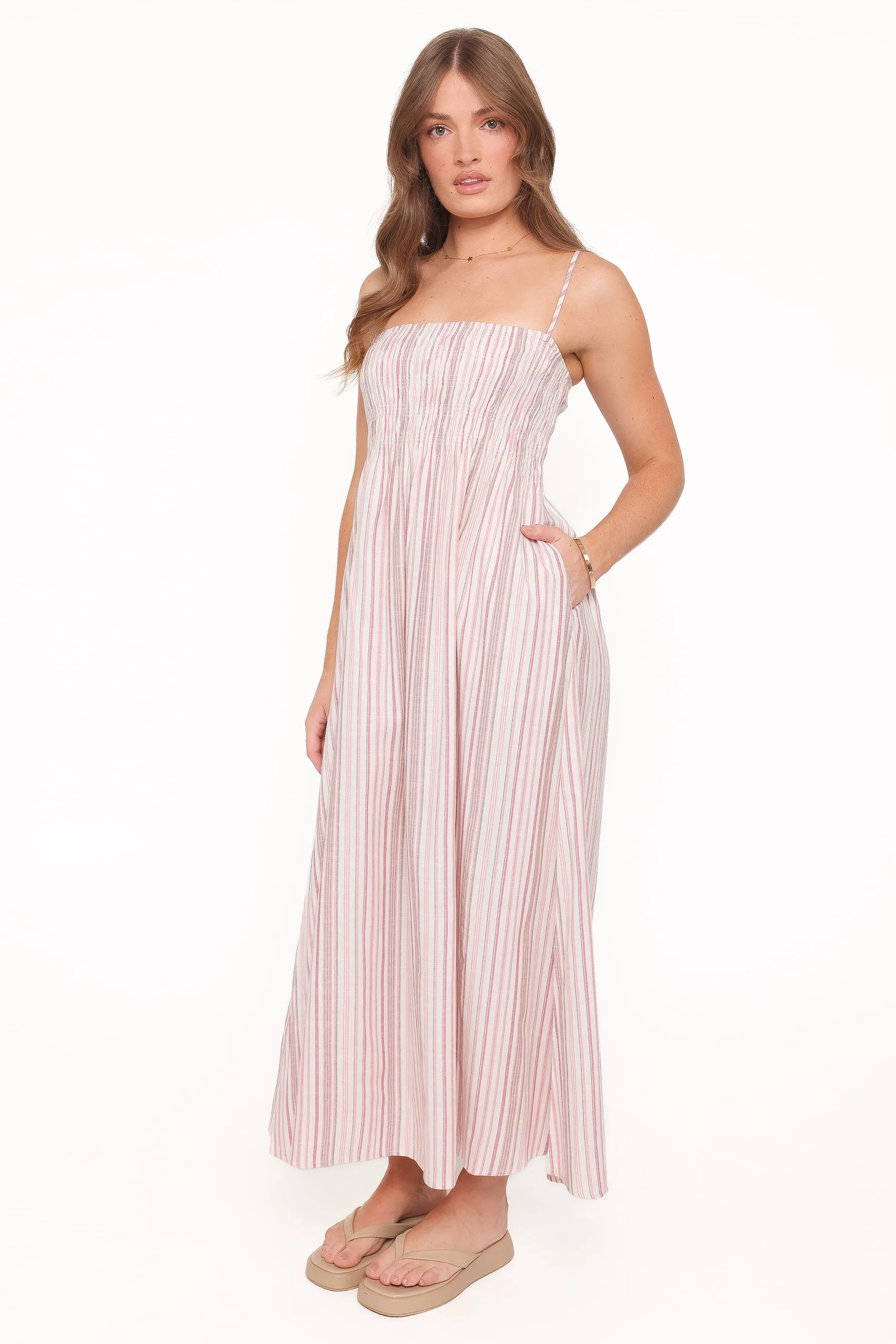 Bindy Maxi Dress - Pink Stripe sold by Petal & Pup product image thumbnail 3