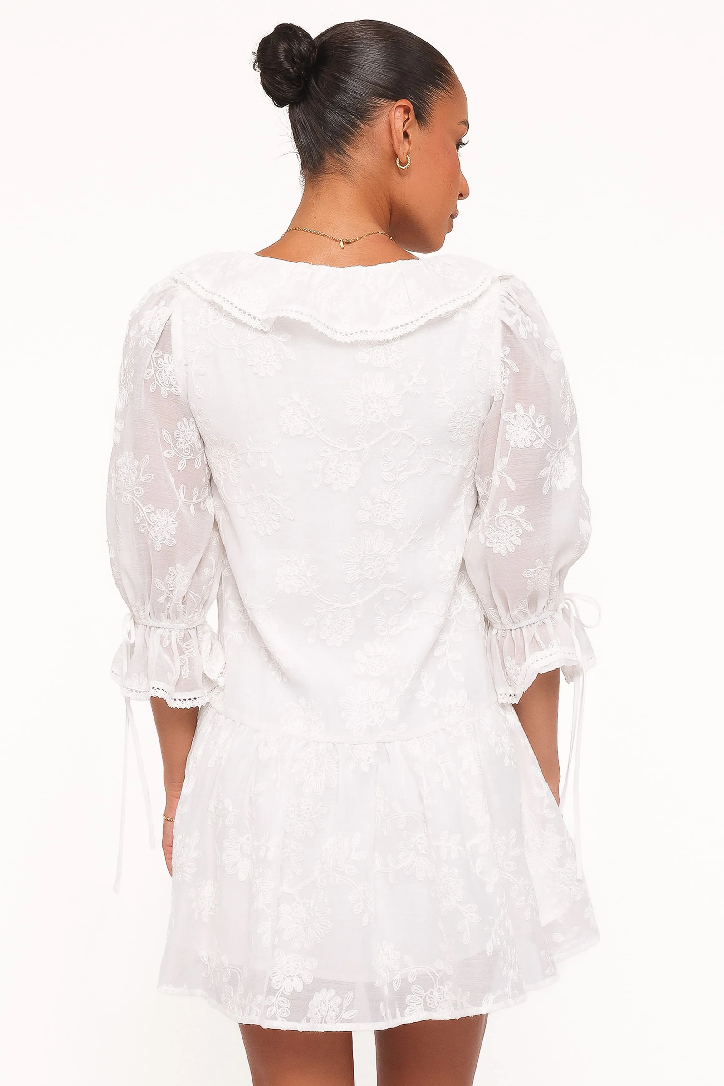 Frenchy Mini Dress - White sold by Petal & Pup product image thumbnail 4