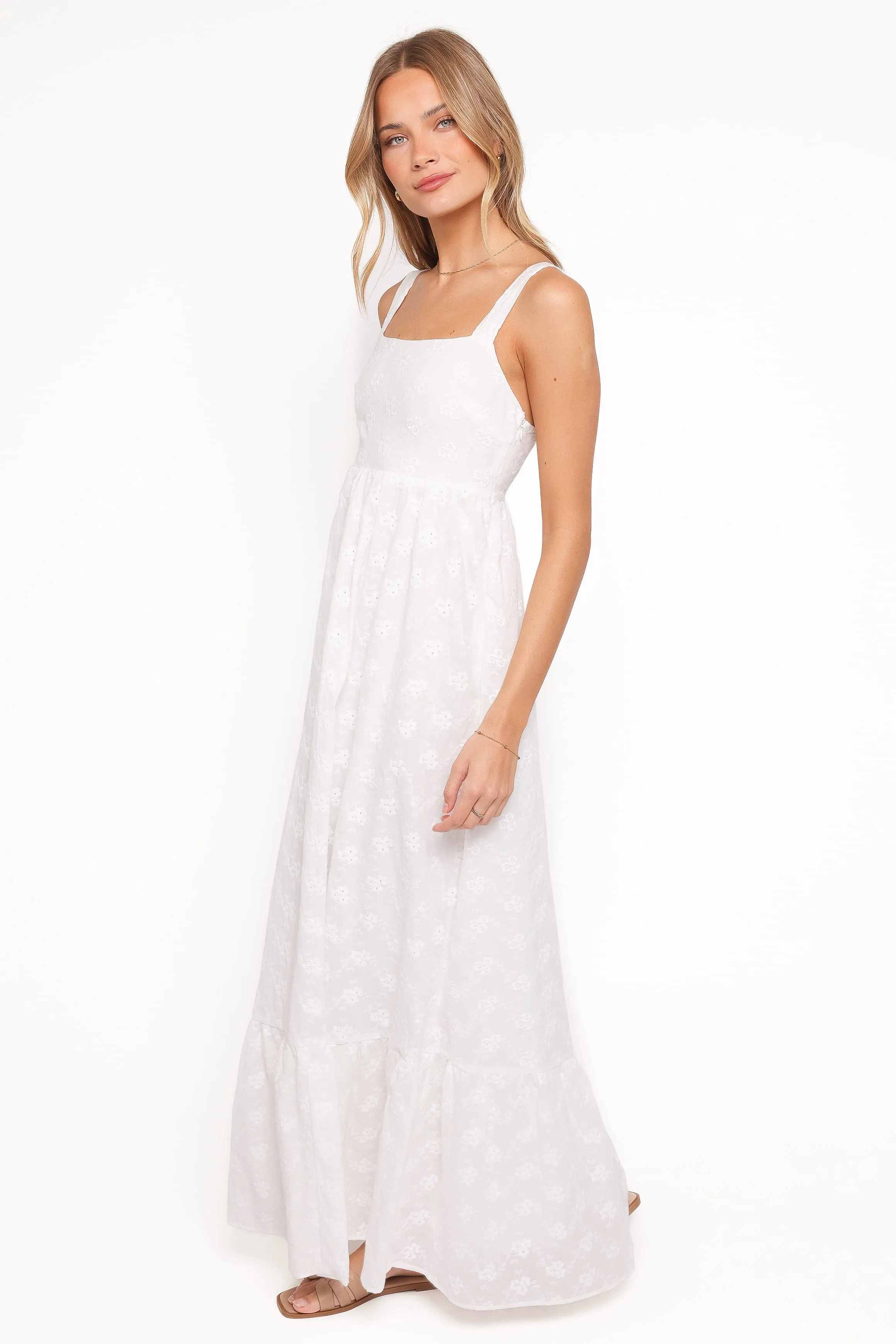 Reid Maxi Dress - White sold by Petal & Pup product image thumbnail 4