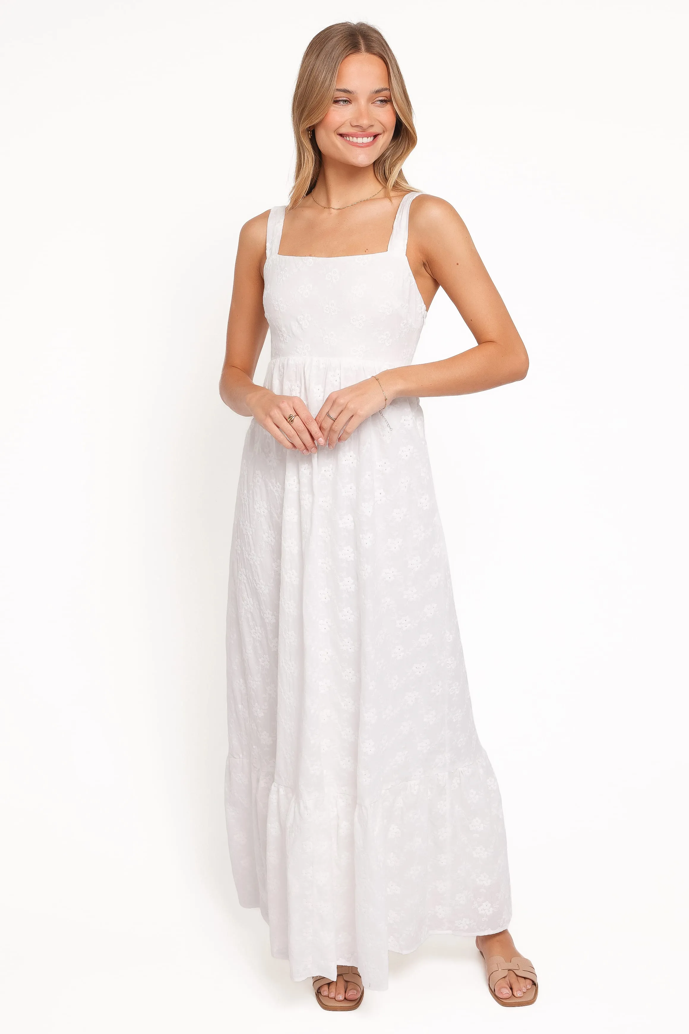Reid Maxi Dress - White sold by Petal & Pup product image thumbnail 2