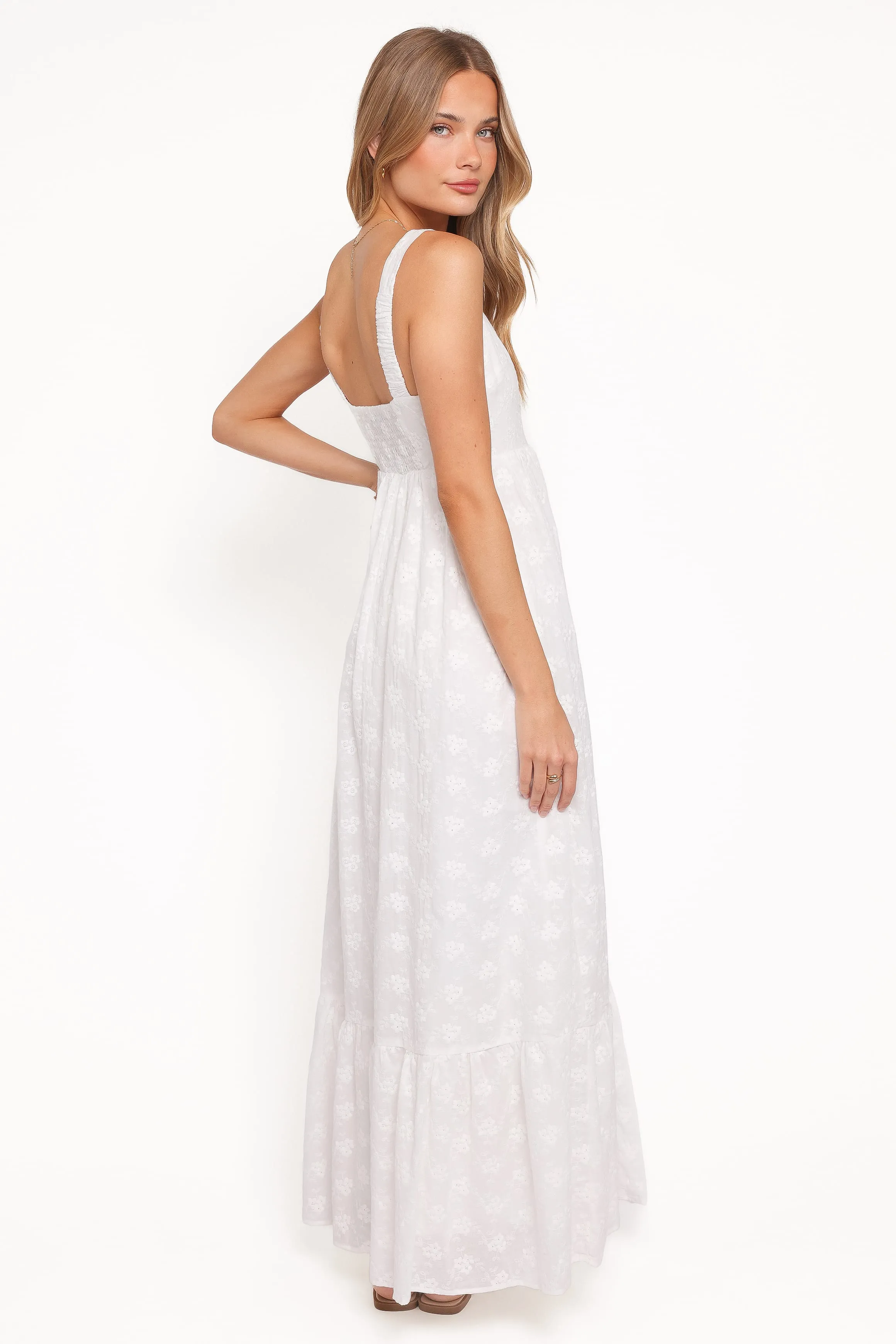 Reid Maxi Dress - White sold by Petal & Pup product image thumbnail 5