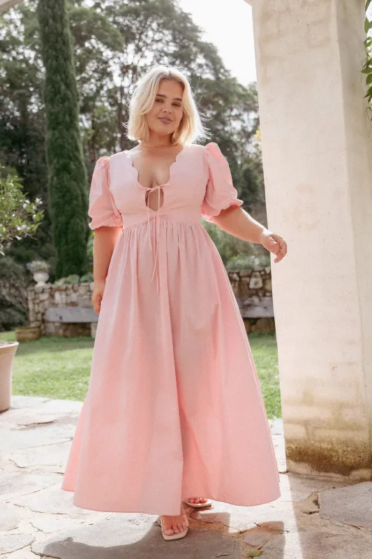 Karla Maxi Dress - Pink made by Petal & Pup