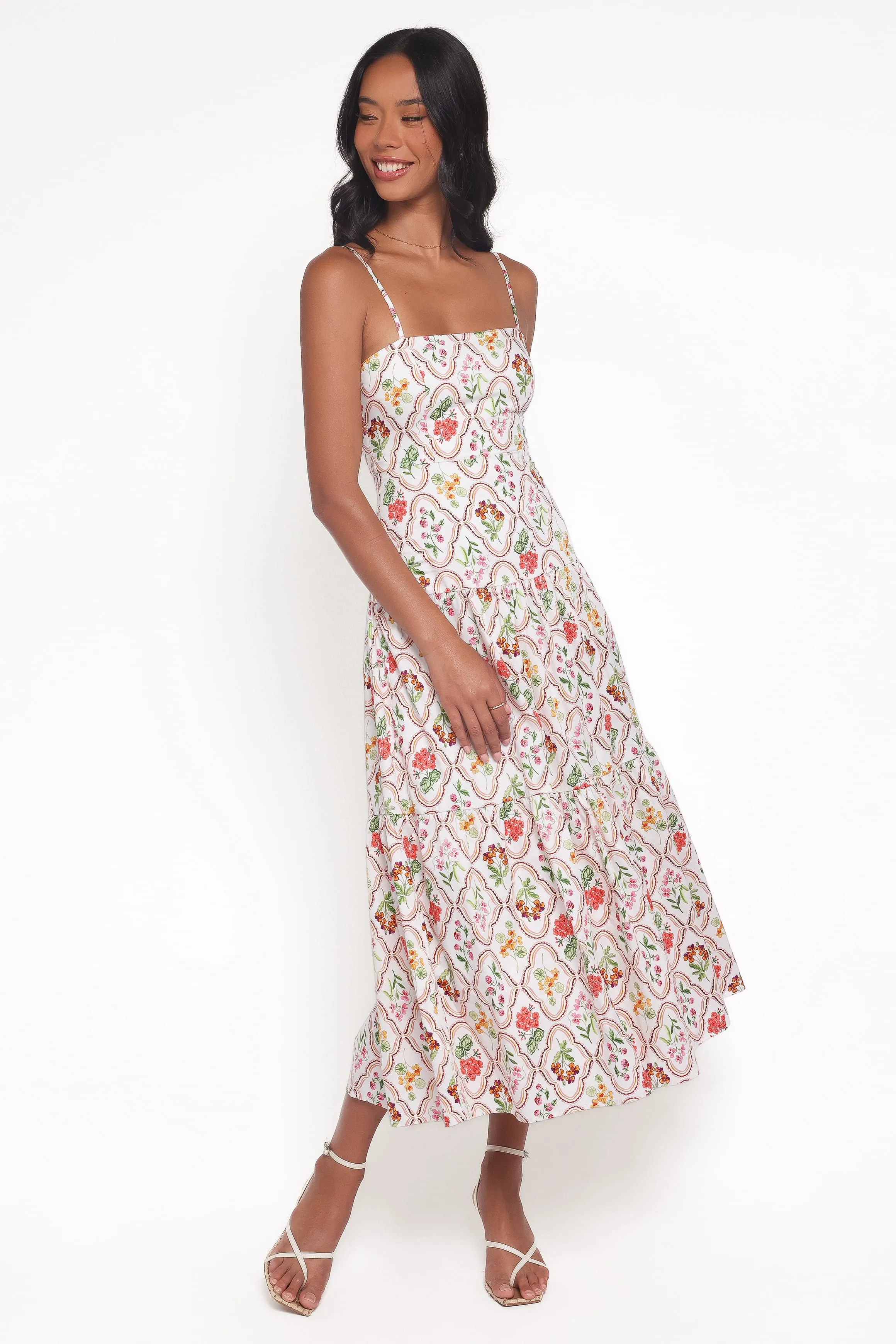 Botanique Midi Dress - Coral Wildflower sold by Petal & Pup product image thumbnail 2