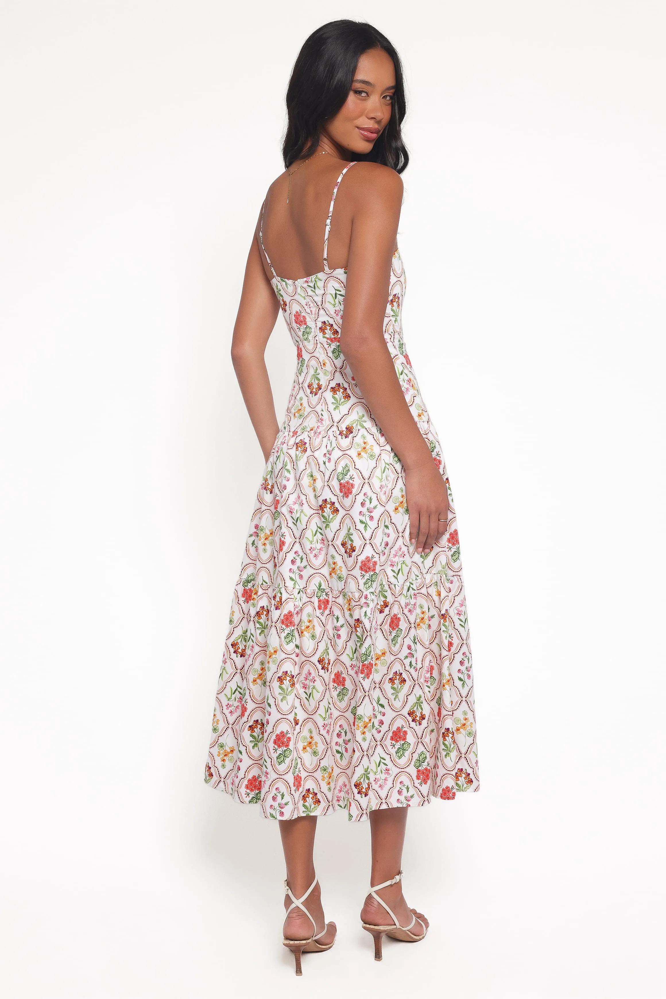 Botanique Midi Dress - Coral Wildflower sold by Petal & Pup product image thumbnail 5