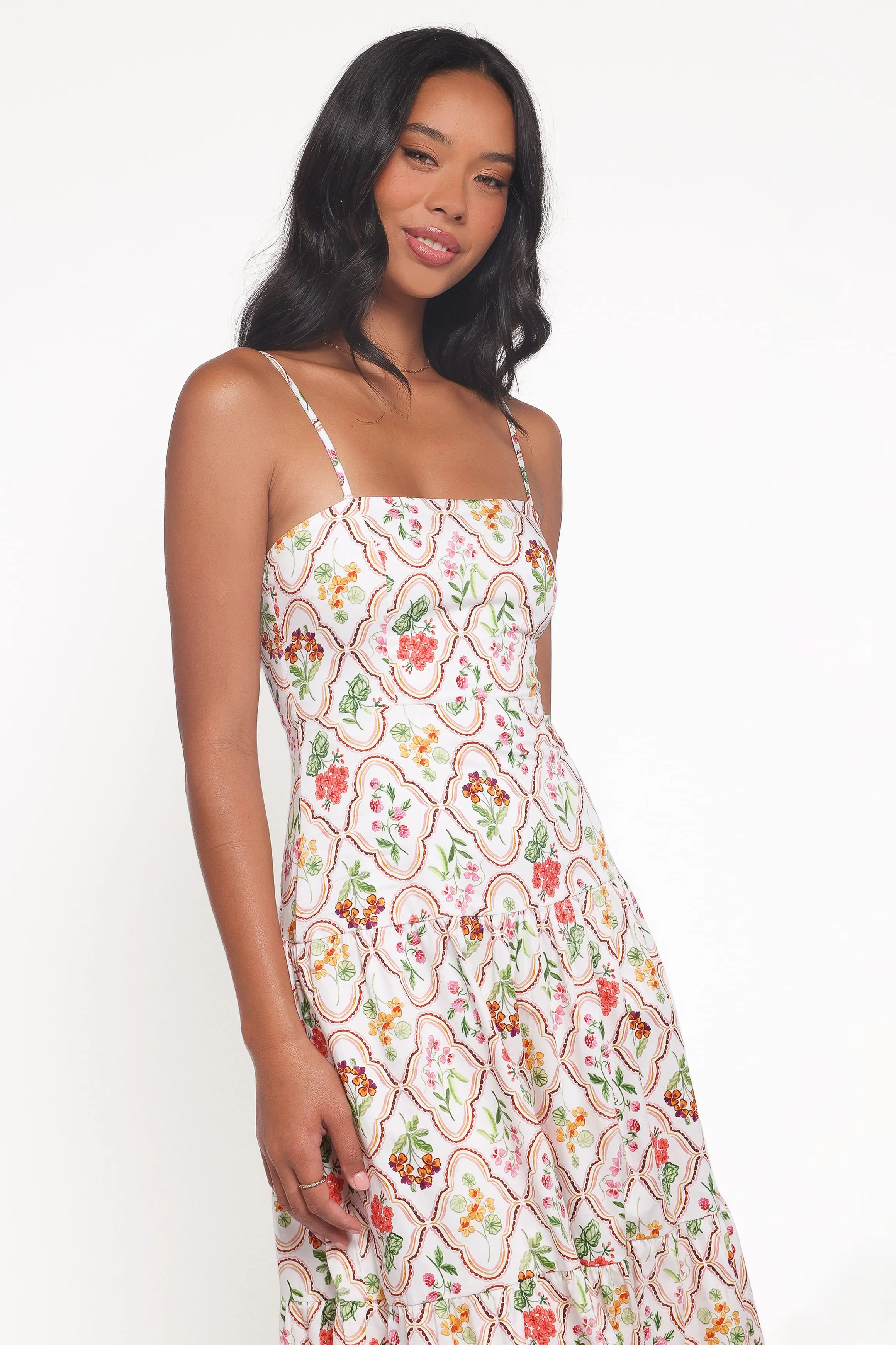 Botanique Midi Dress - Coral Wildflower sold by Petal & Pup product image thumbnail 3