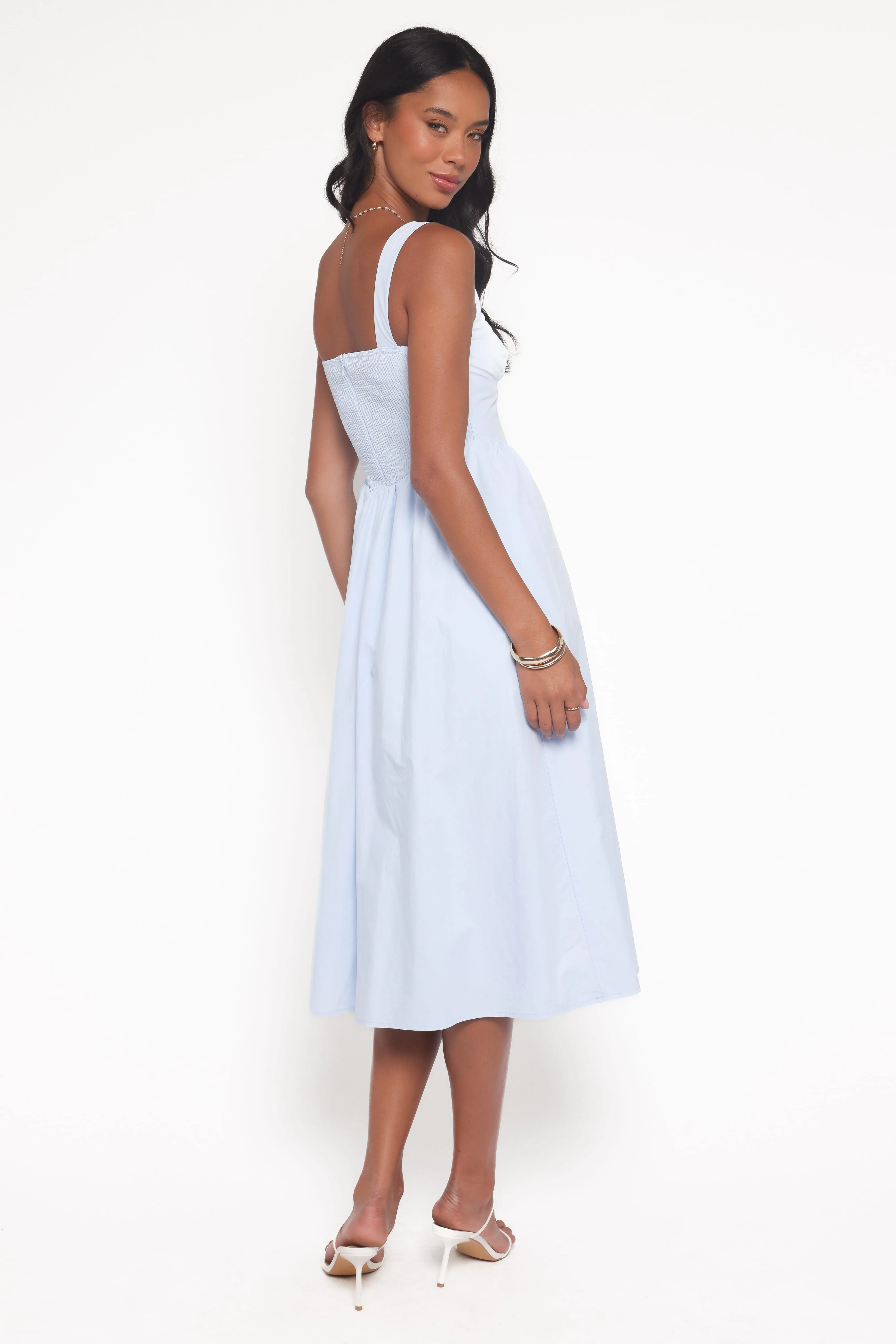 Kinslee Midi Dress - Blue sold by Petal & Pup product image thumbnail 5