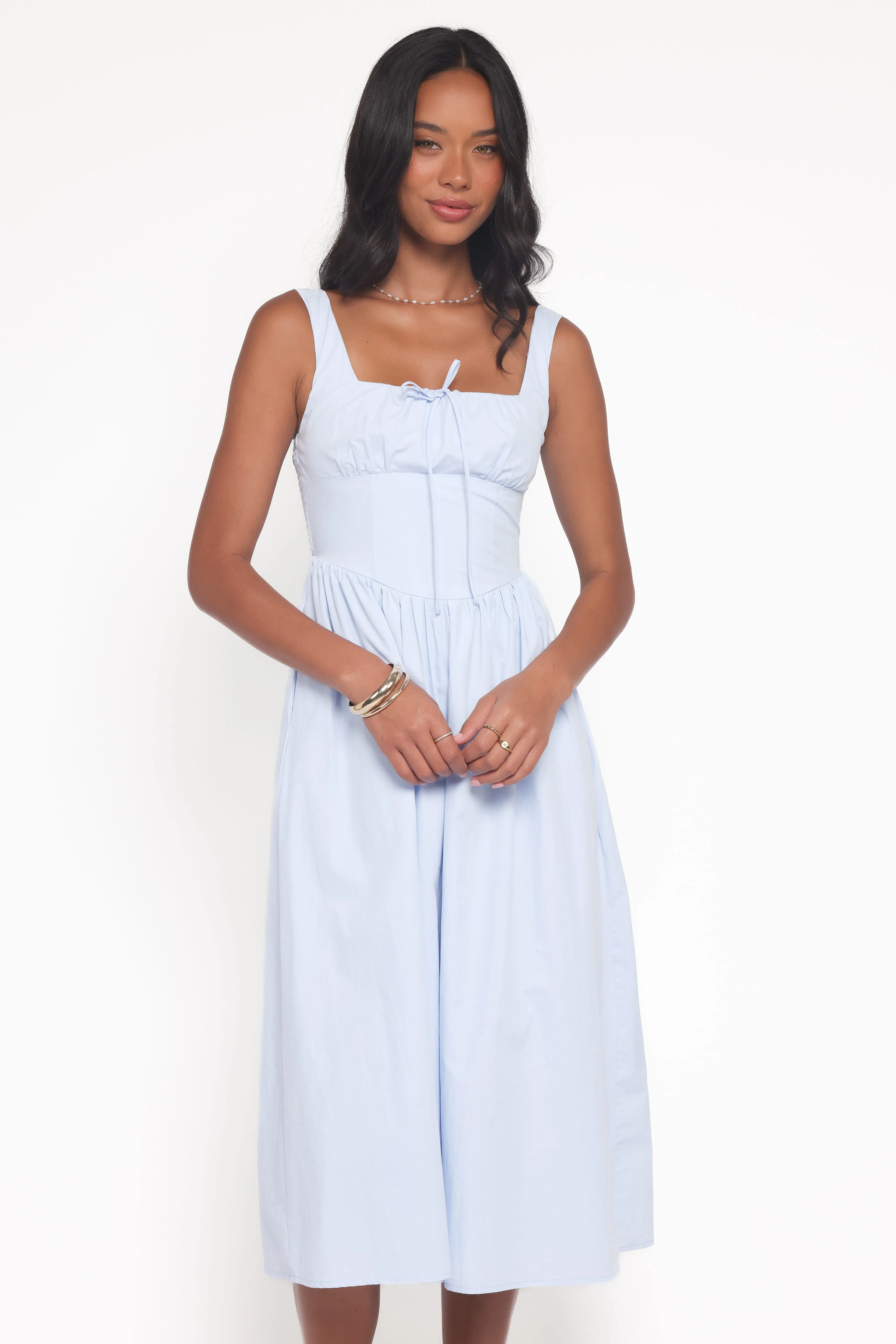 Kinslee Midi Dress - Blue sold by Petal & Pup product image thumbnail 2