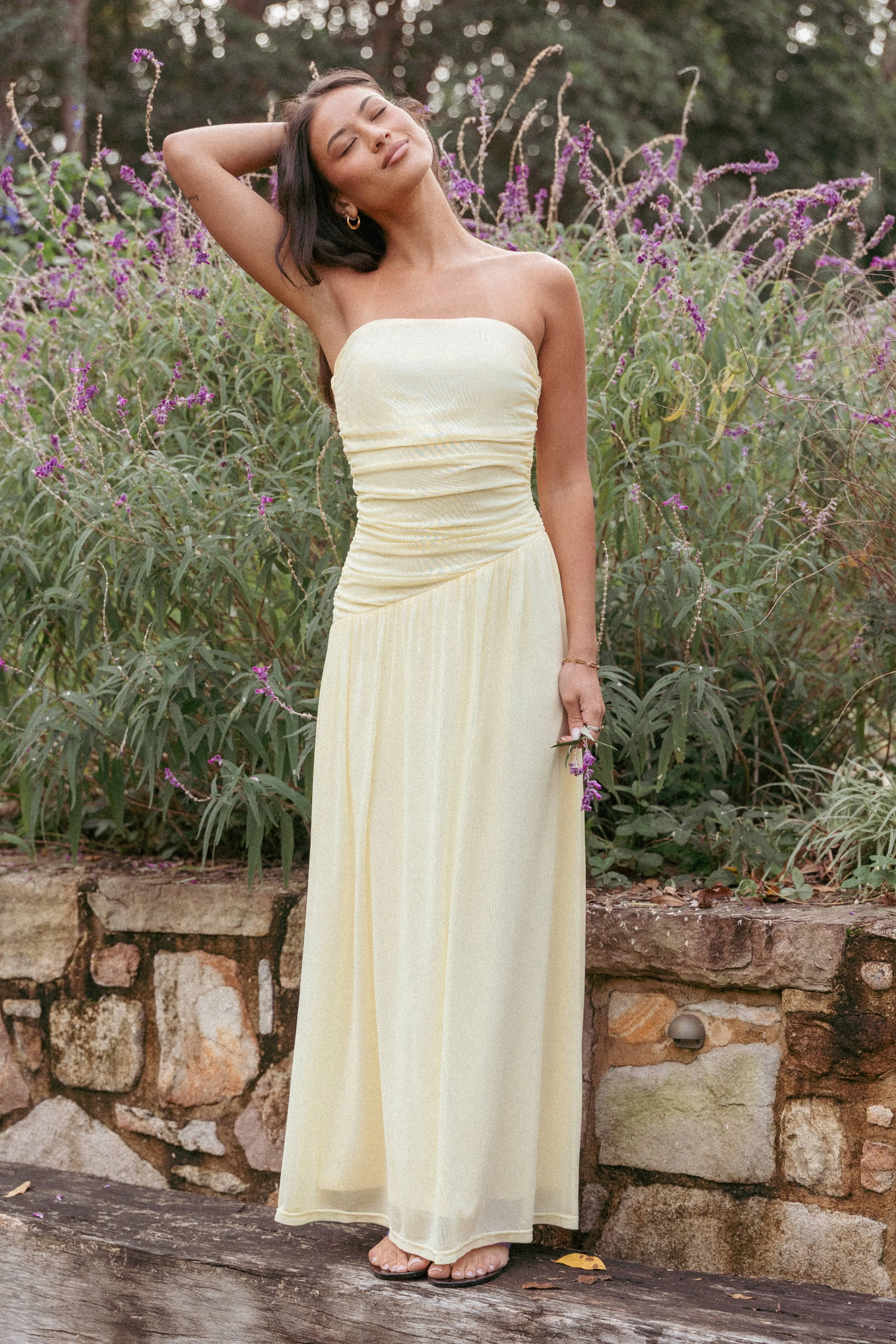 Calypso Maxi Dress - Butter Yellow sold by Petal & Pup