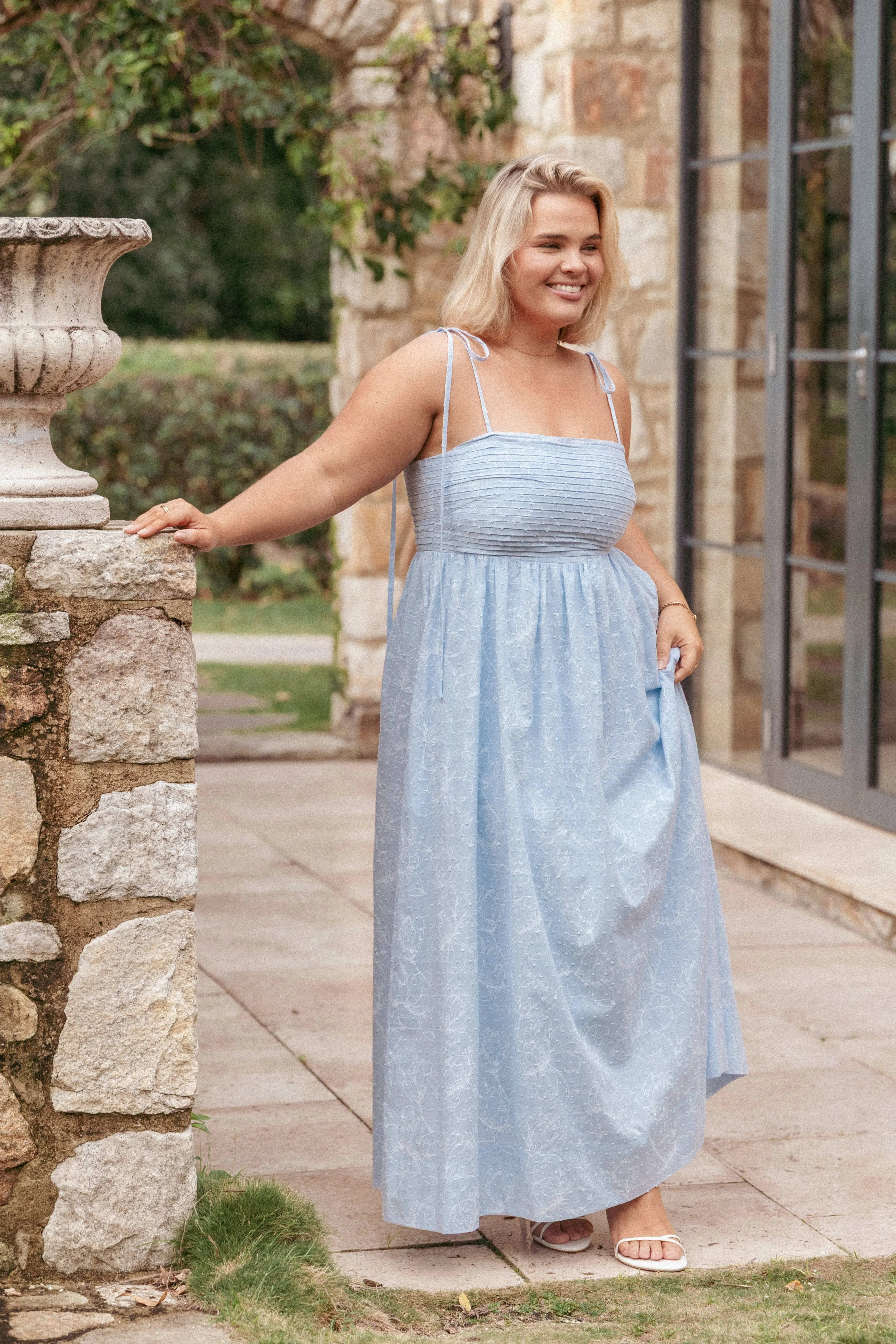 Ashtyn Maxi Dress - Cornflower Blue sold by Petal & Pup